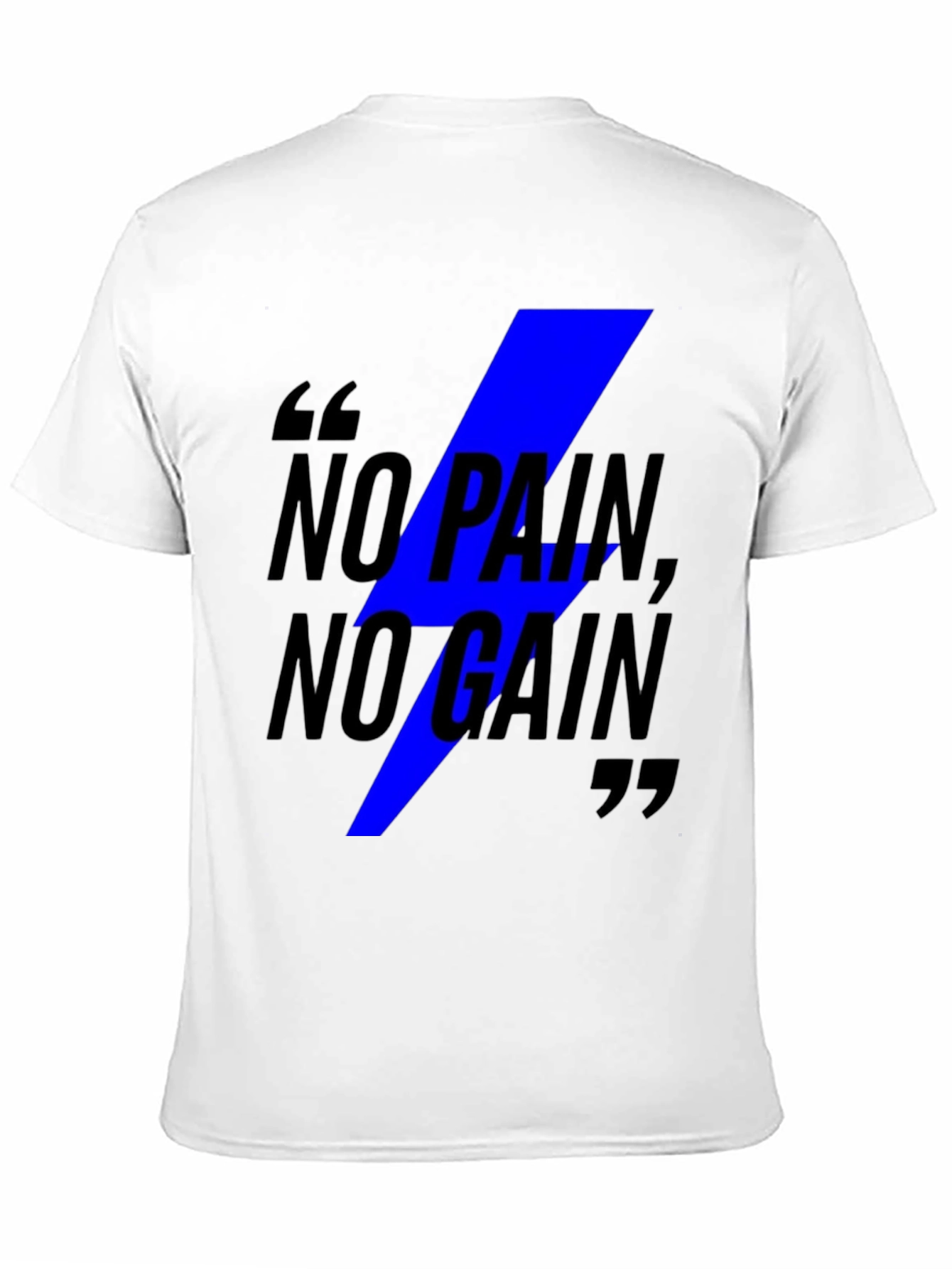 No Pain No Gain Graphic Tee - Black