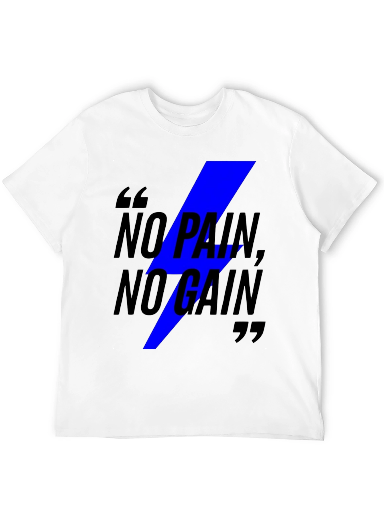 No Pain No Gain Graphic Tee - Black