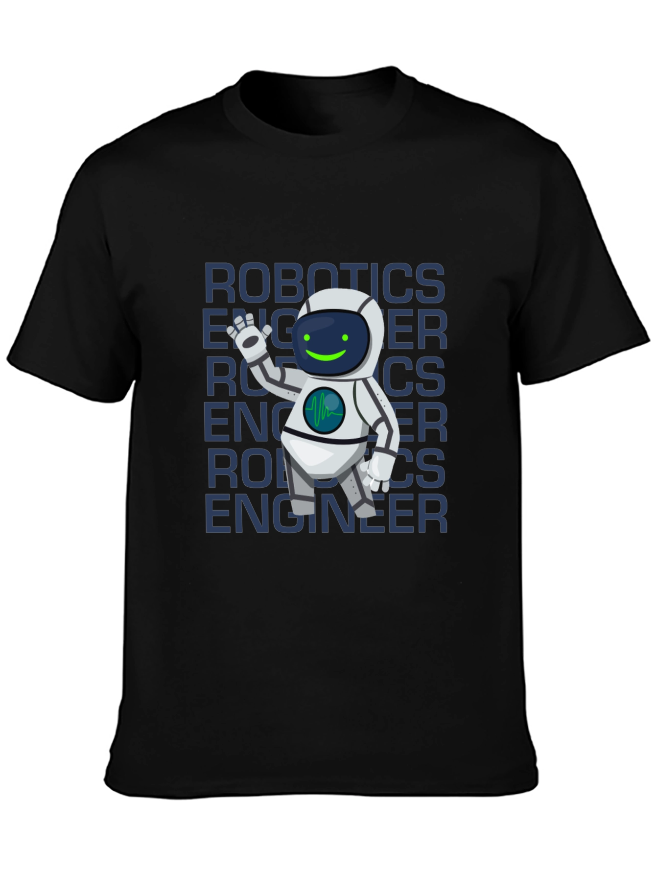 Robotics Engineer T-Shirt - Cartoon Robot Design