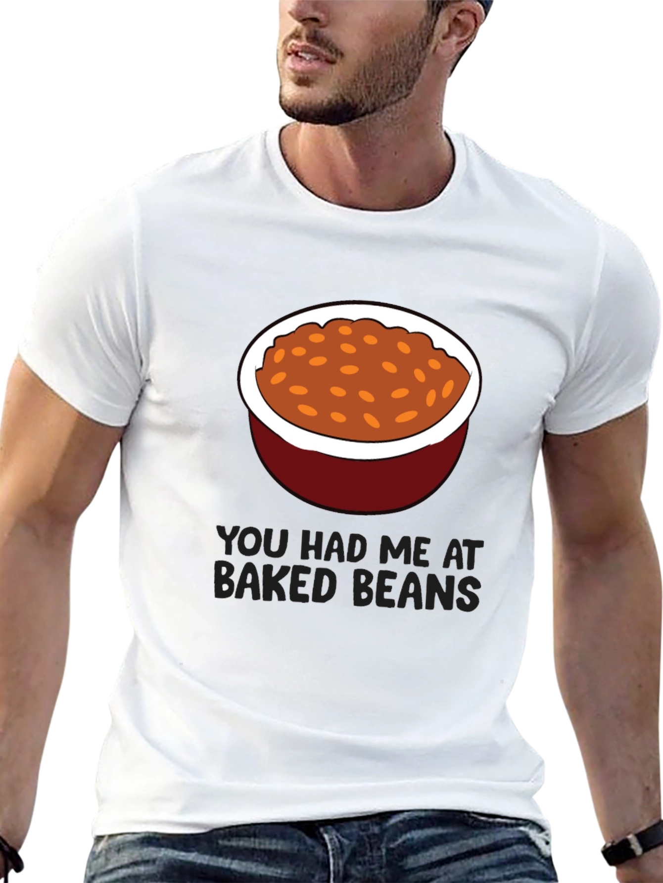 Baked Beans Graphic Tee - Funny Food Lovers T-Shirt