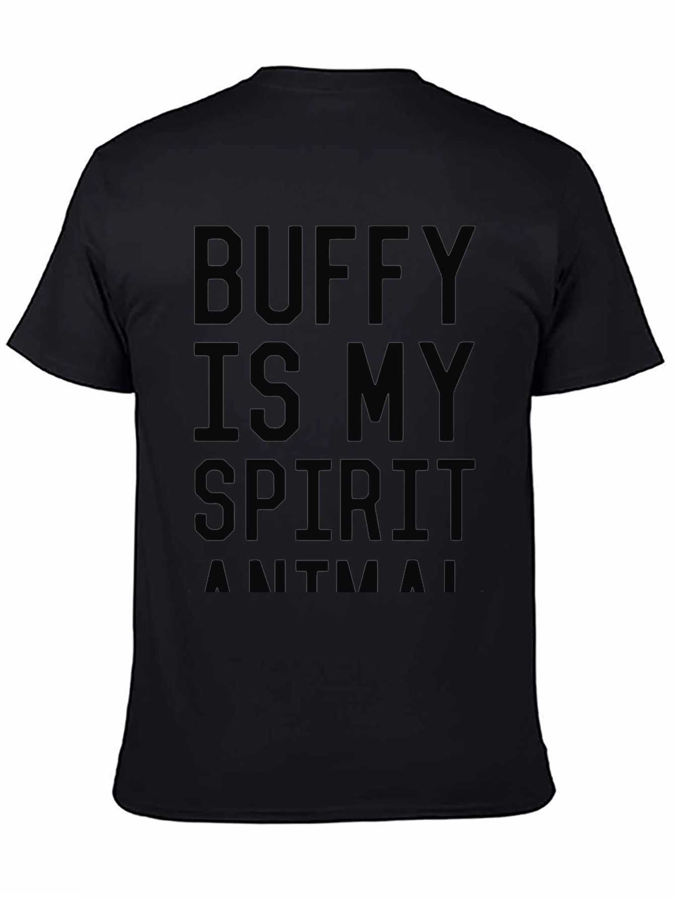 Buffy Spirit Animal Black T-Shirt