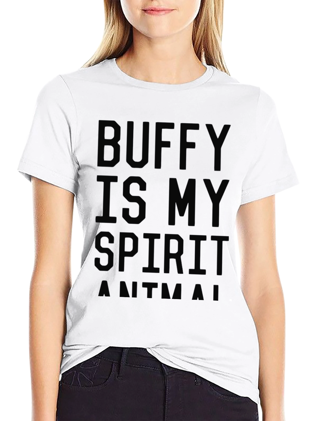 Buffy Spirit Animal Black T-Shirt