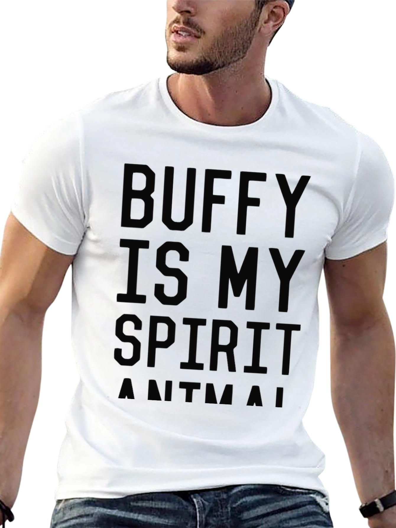 Buffy Spirit Animal Black T-Shirt