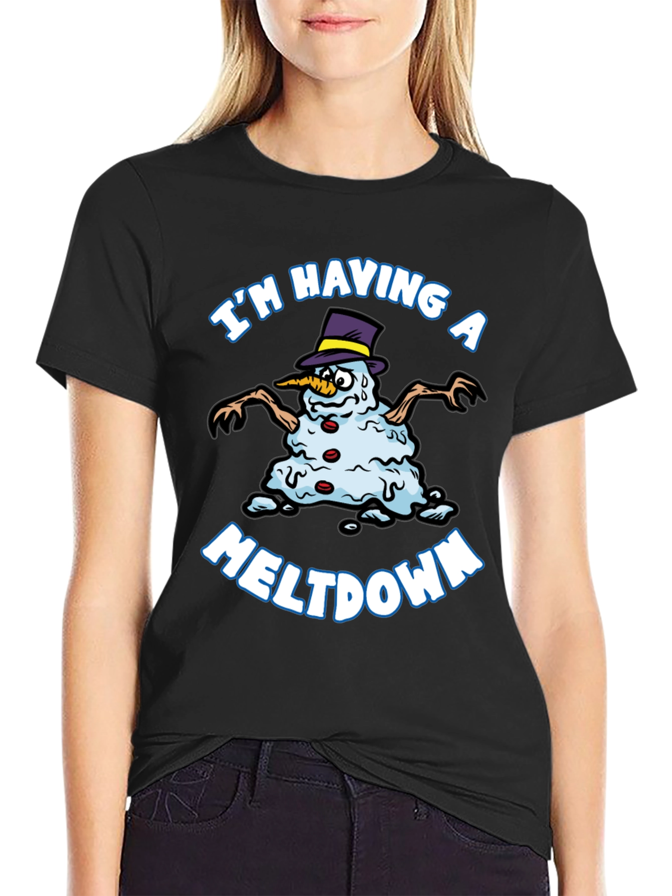 Meltdown Snowman Graphic Tee
