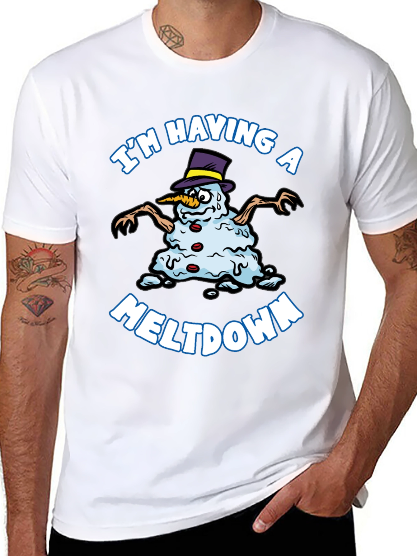 Meltdown Snowman Graphic Tee