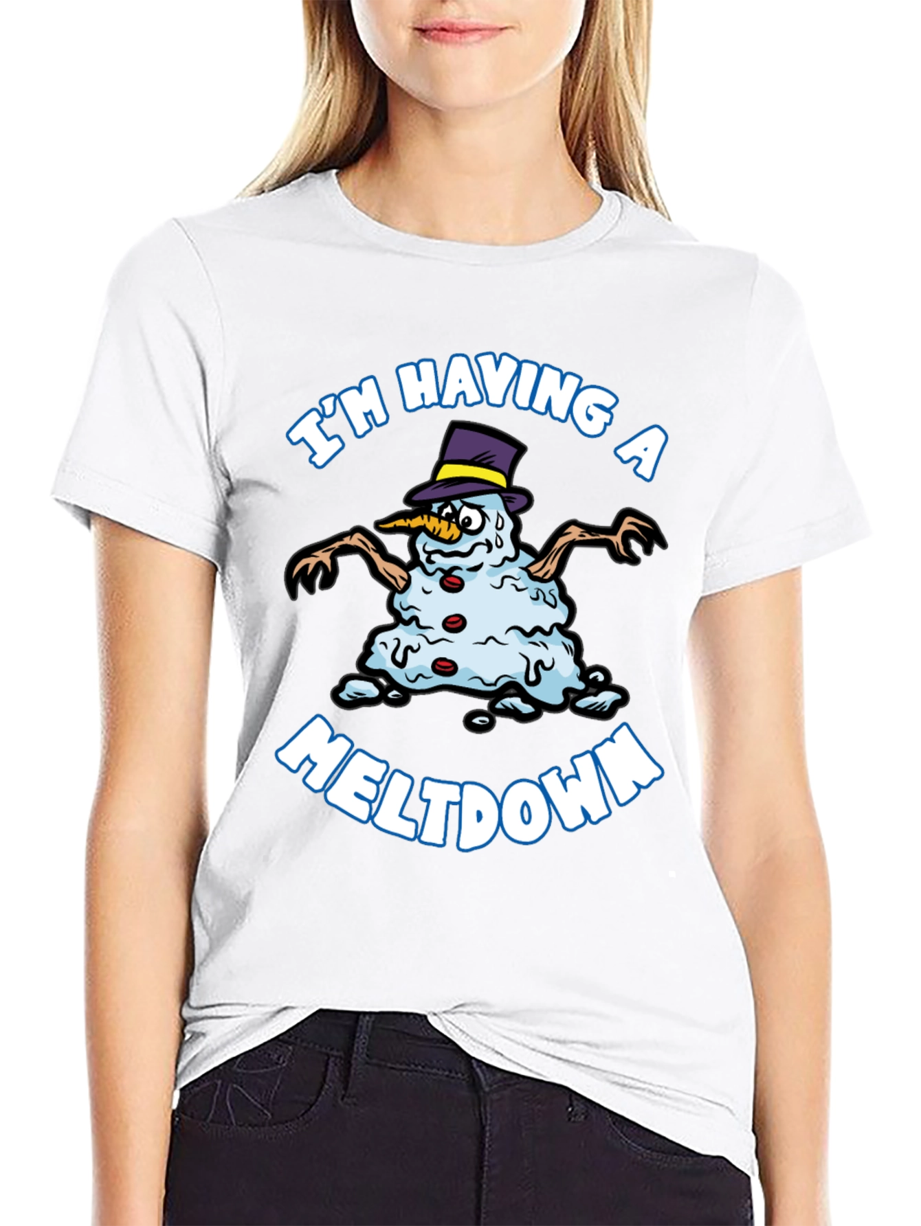 Meltdown Snowman Graphic Tee