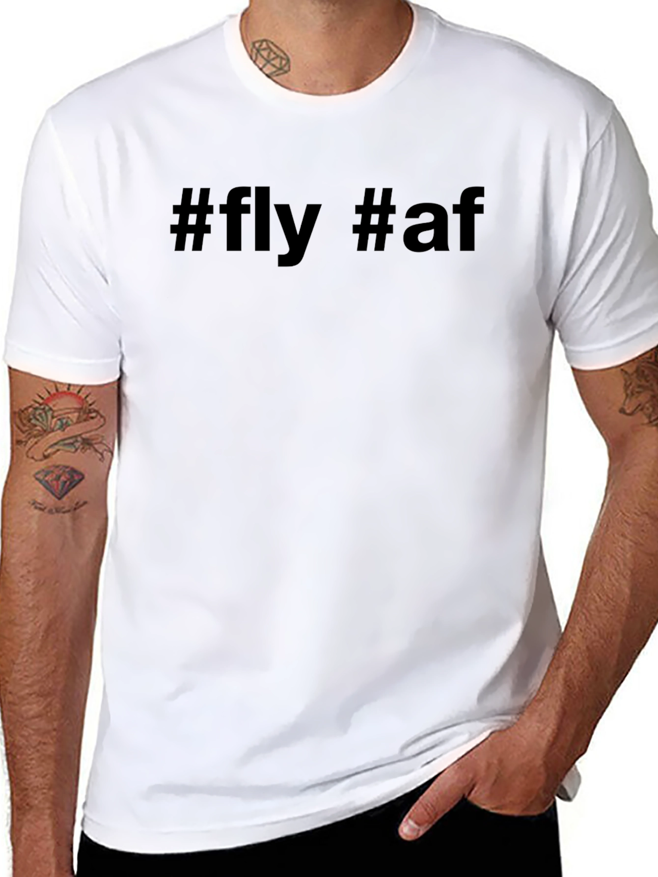 Fly AF Graphic Tee - Mens Black T-Shirt