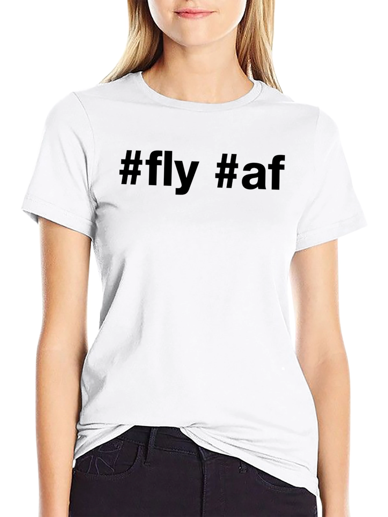 Fly AF Graphic Tee - Mens Black T-Shirt