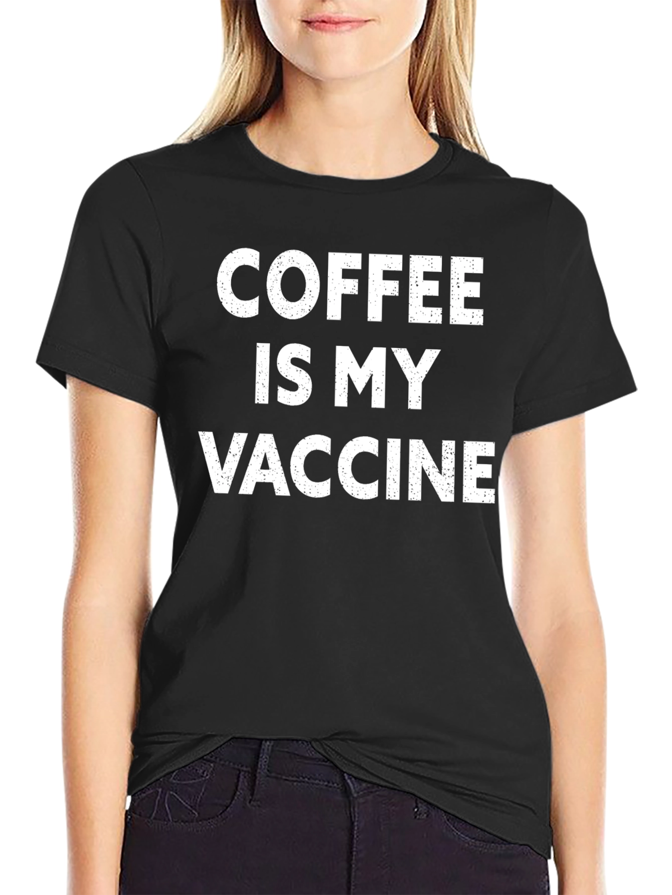 Coffee Is My Vaccine T-Shirt - Funny Slogan Tee