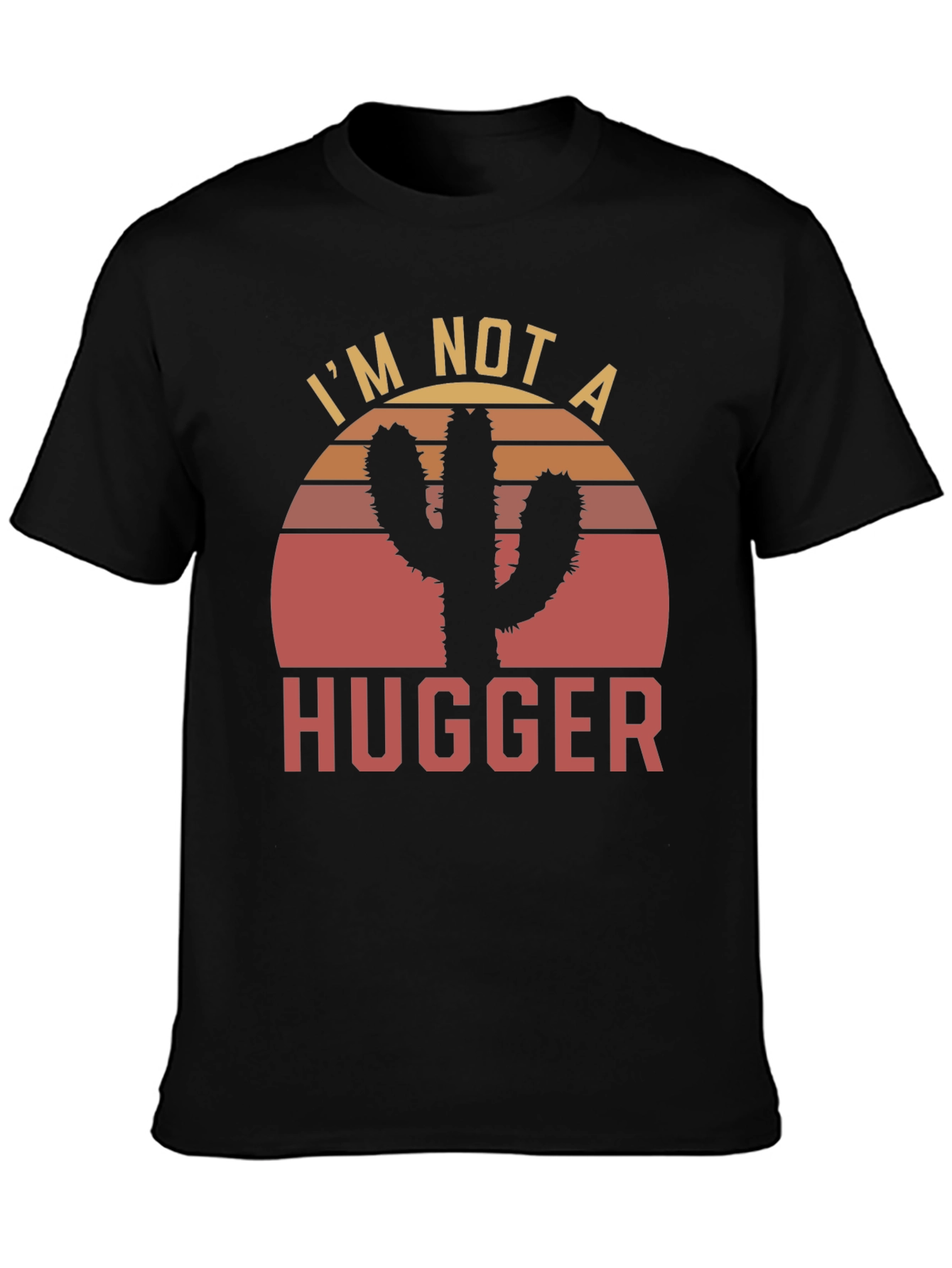Im Not a Hugger Cactus Graphic T-Shirt