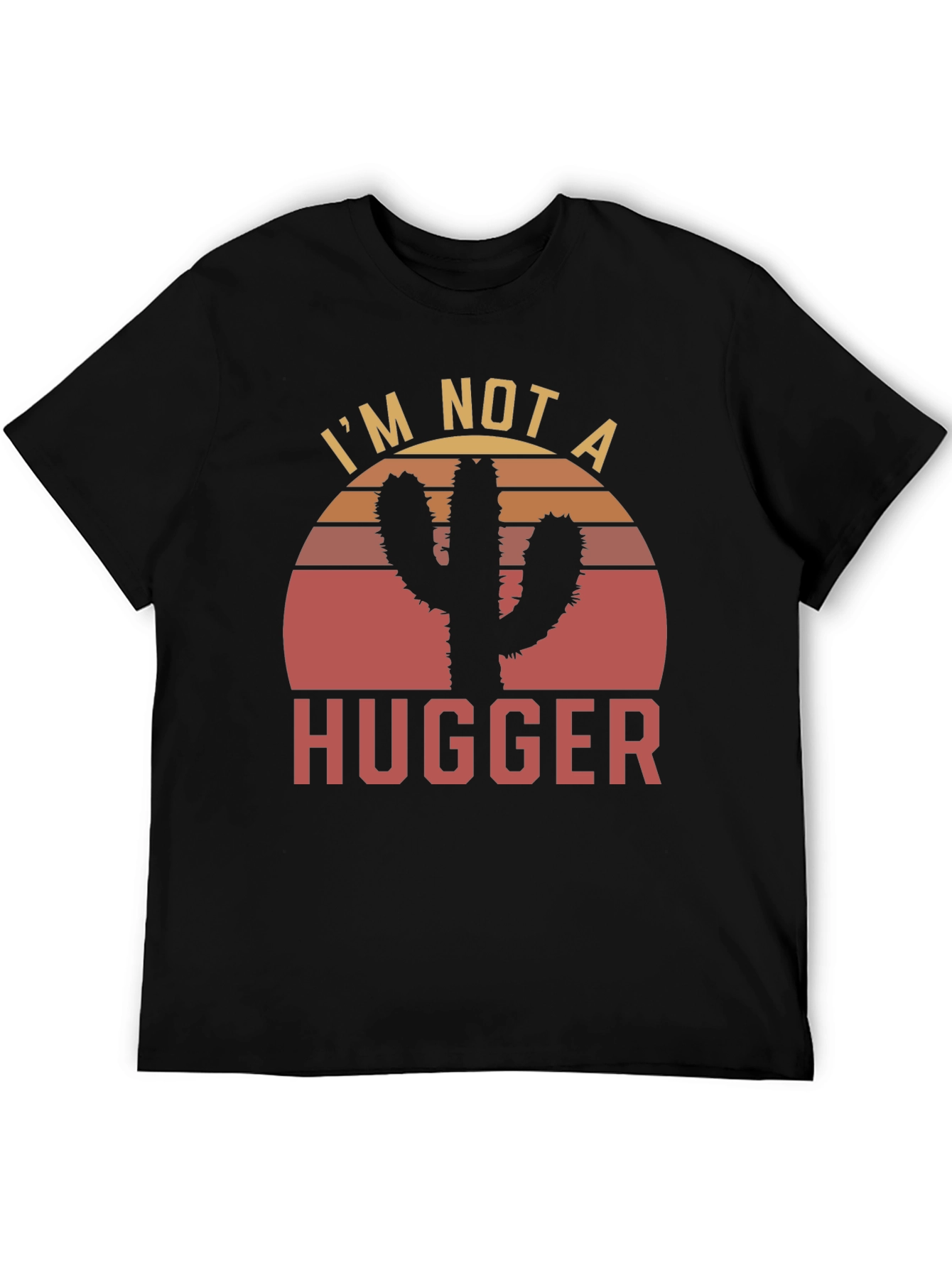Im Not a Hugger Cactus Graphic T-Shirt