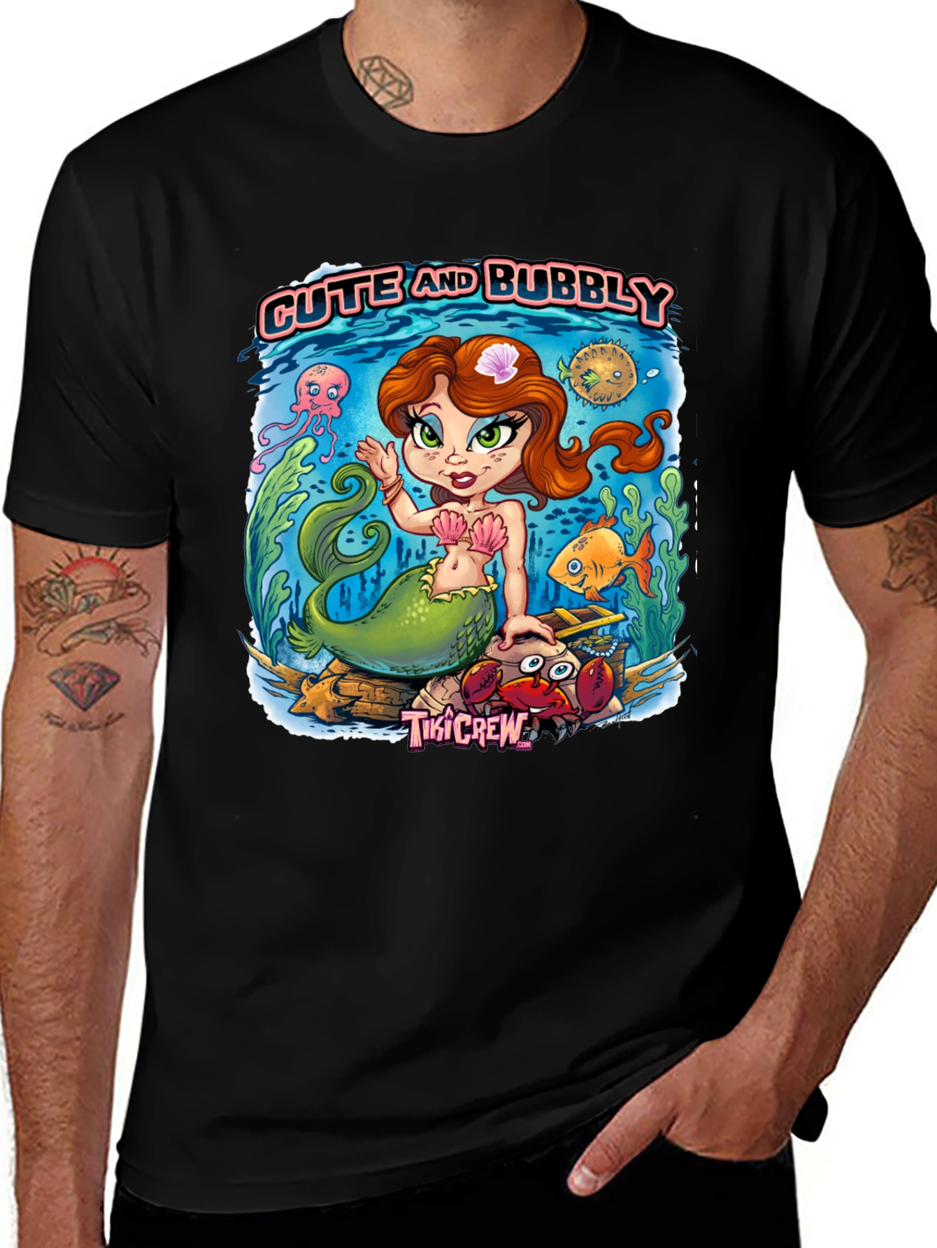 Cute and Bubbly Mermaid Graphic Tee