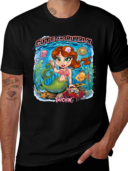 Cute and Bubbly Mermaid Graphic Tee