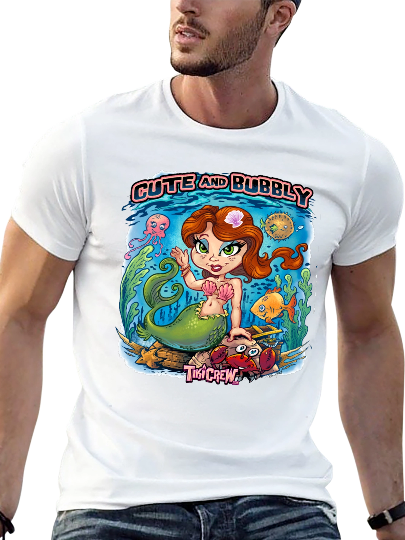 Cute and Bubbly Mermaid Graphic Tee