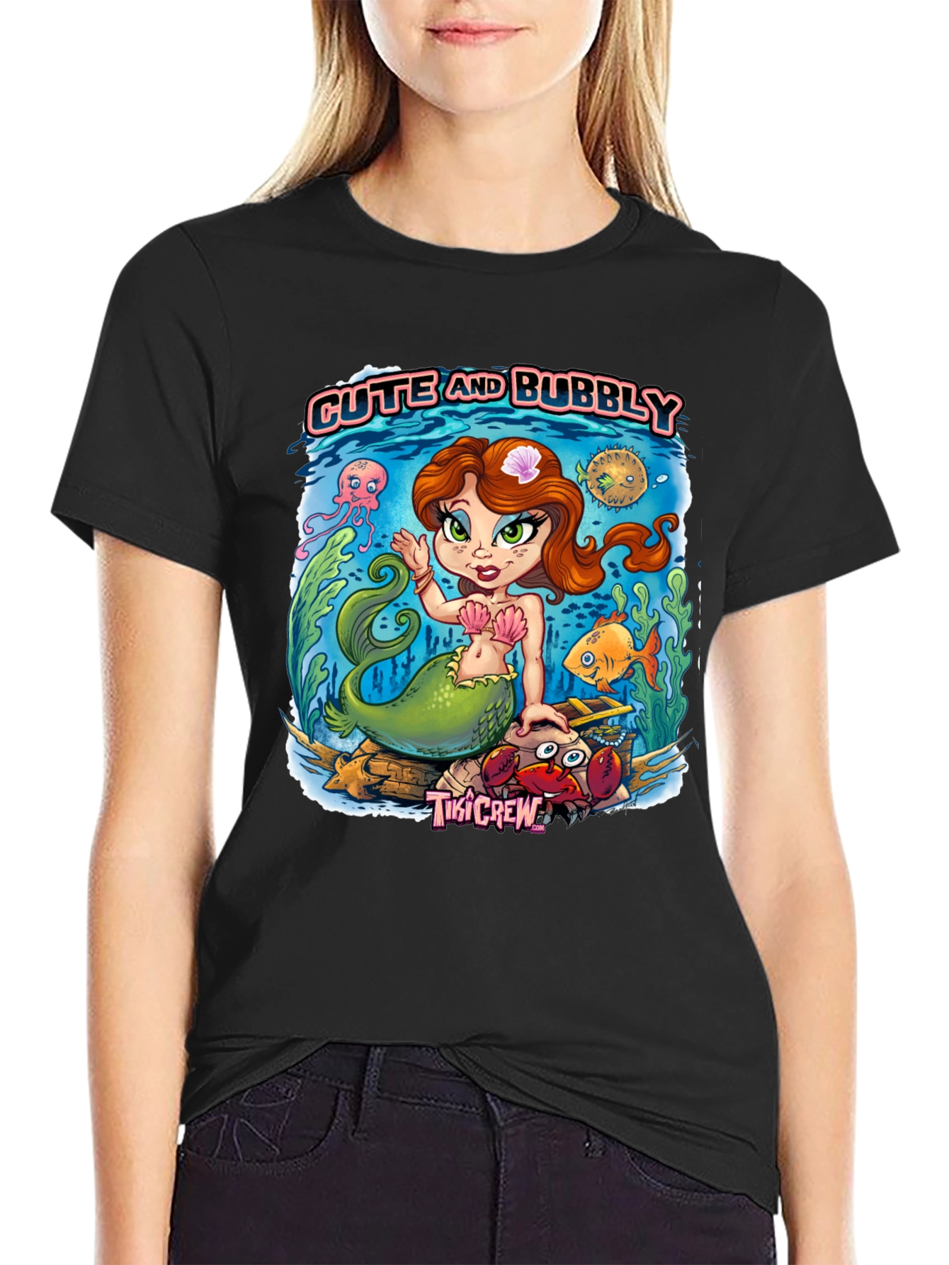Cute and Bubbly Mermaid Graphic Tee