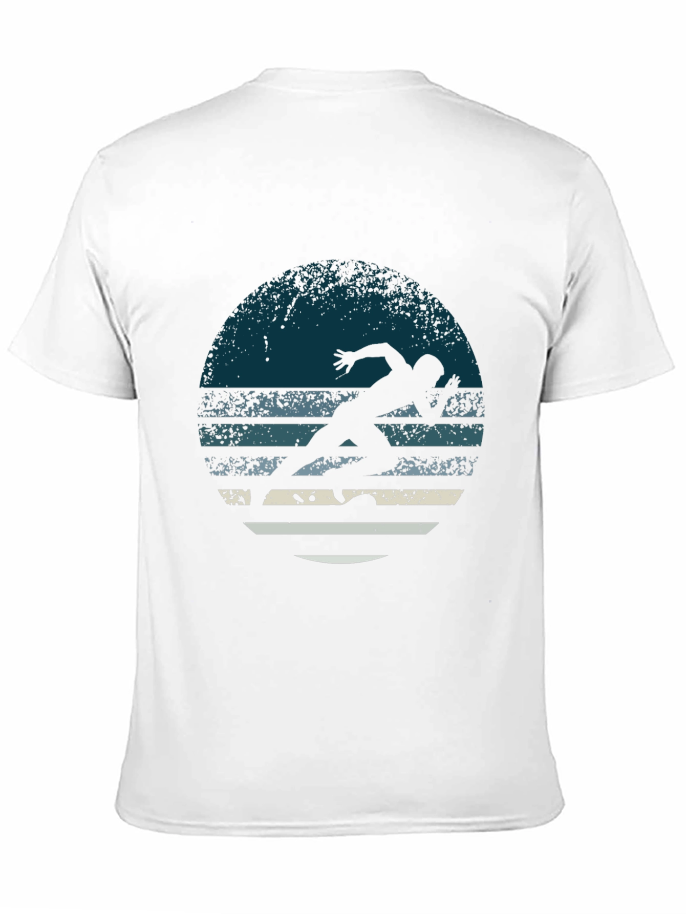 Retro Runner Graphic Tee - Mens Black T-Shirt
