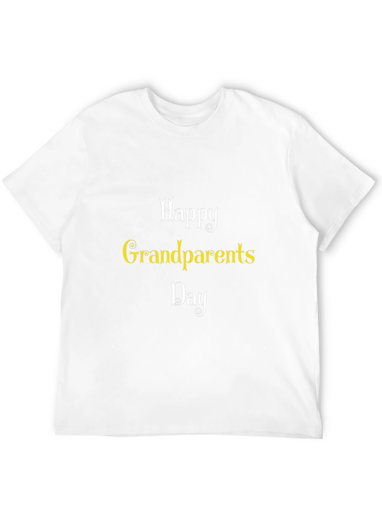 Happy Grandparents Day Black T-Shirt
