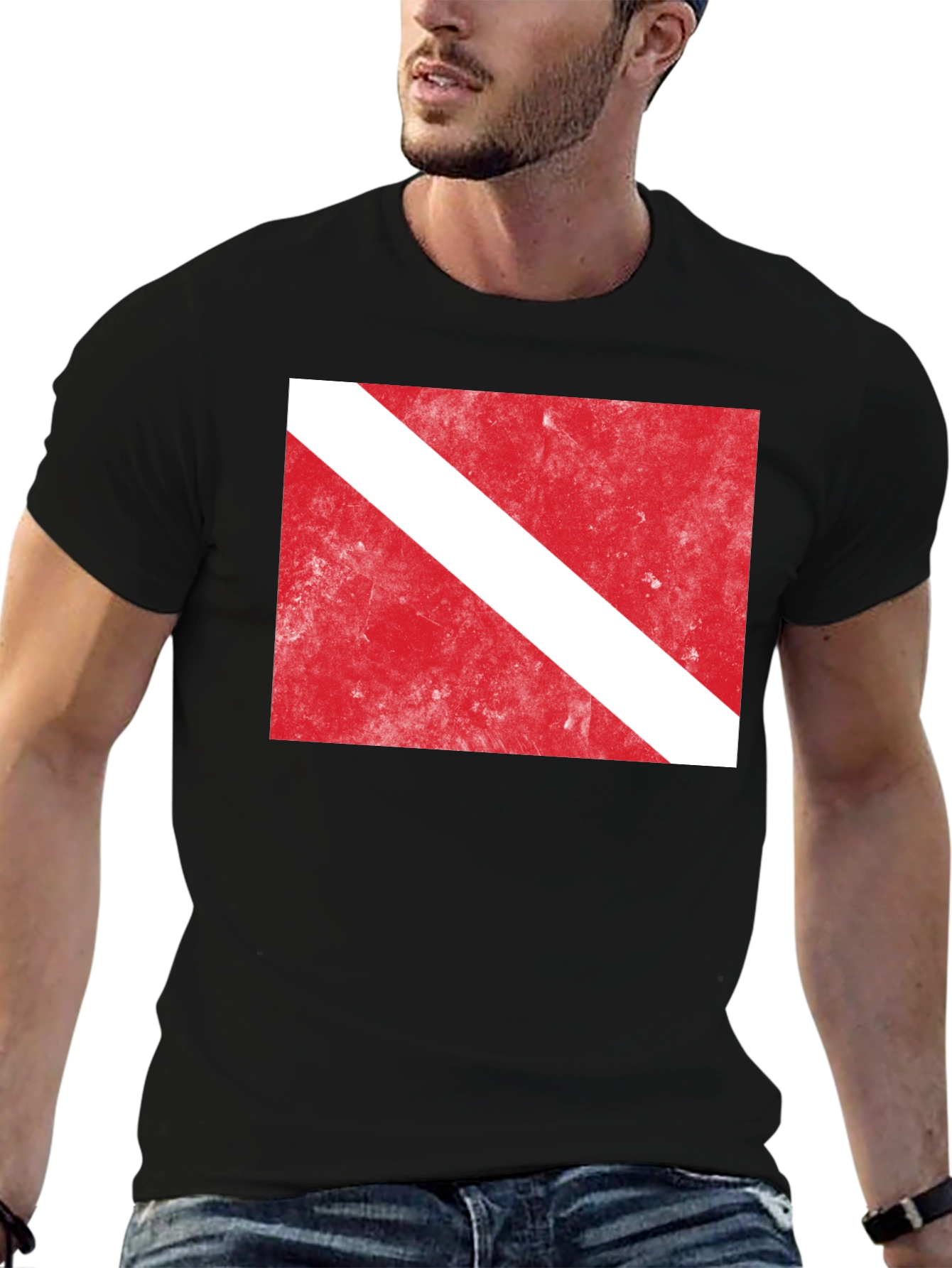 Diver Down Flag Graphic Tee - Scuba Diving Shirt