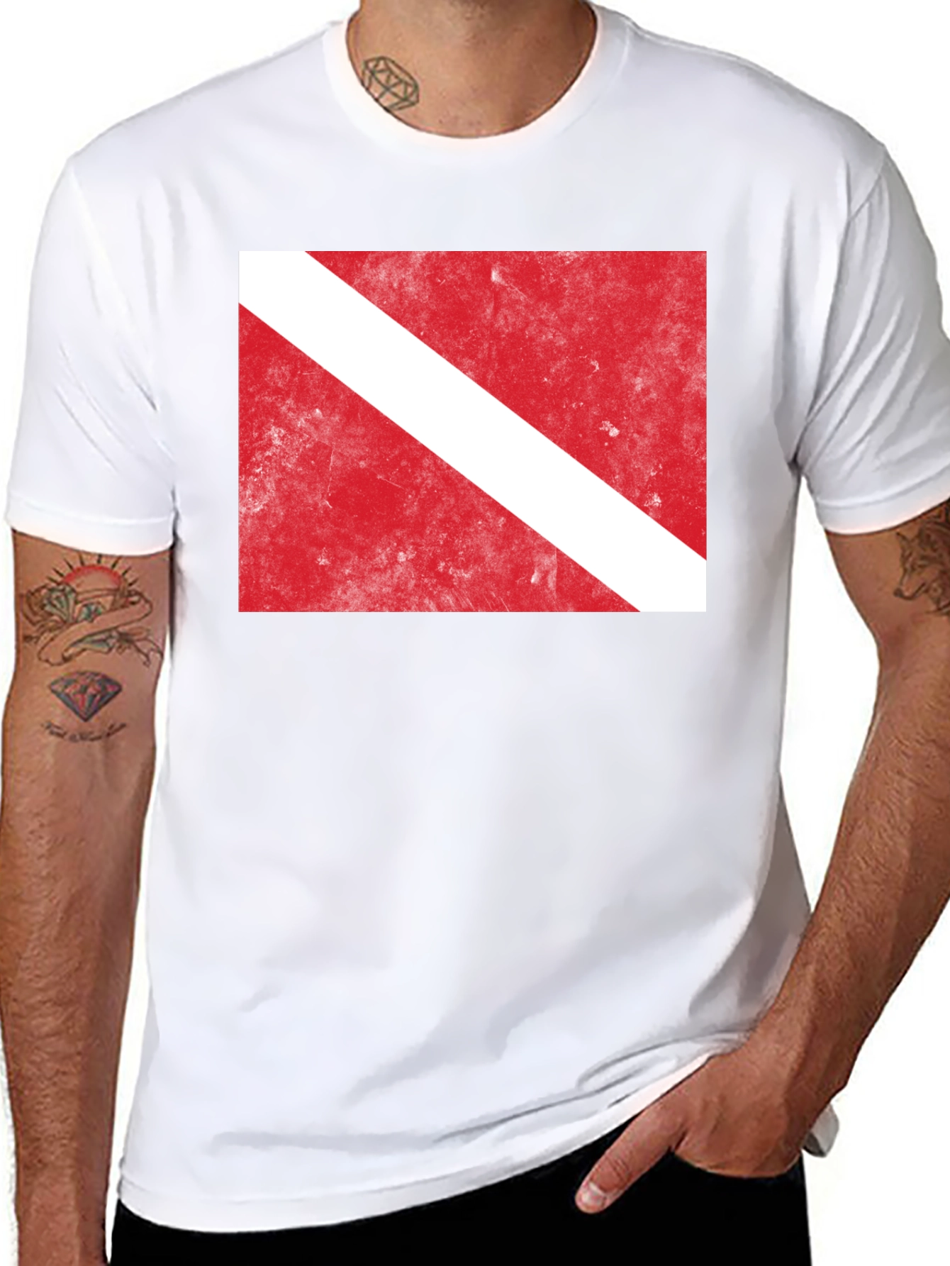 Diver Down Flag Graphic Tee - Scuba Diving Shirt