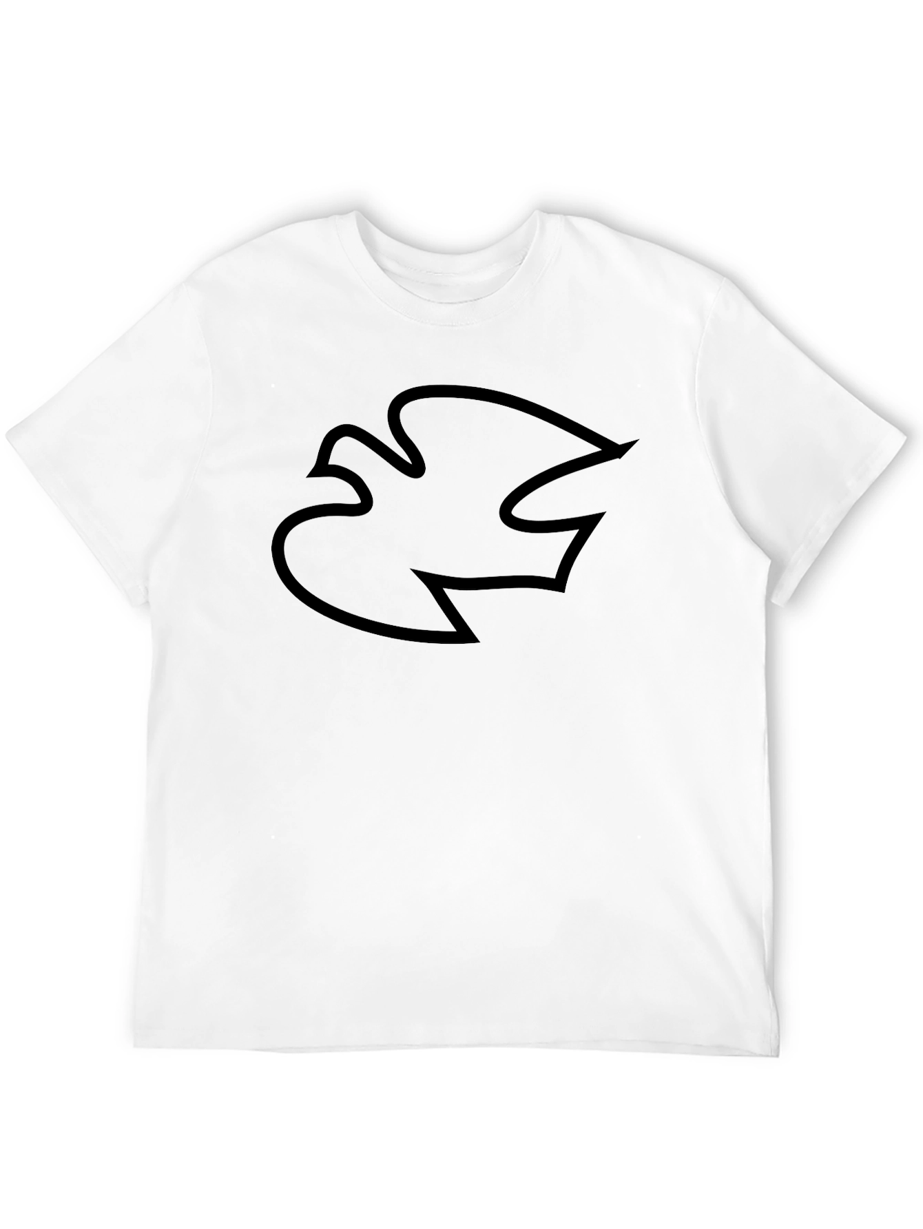 Stylish Black Dove Graphic T-Shirt