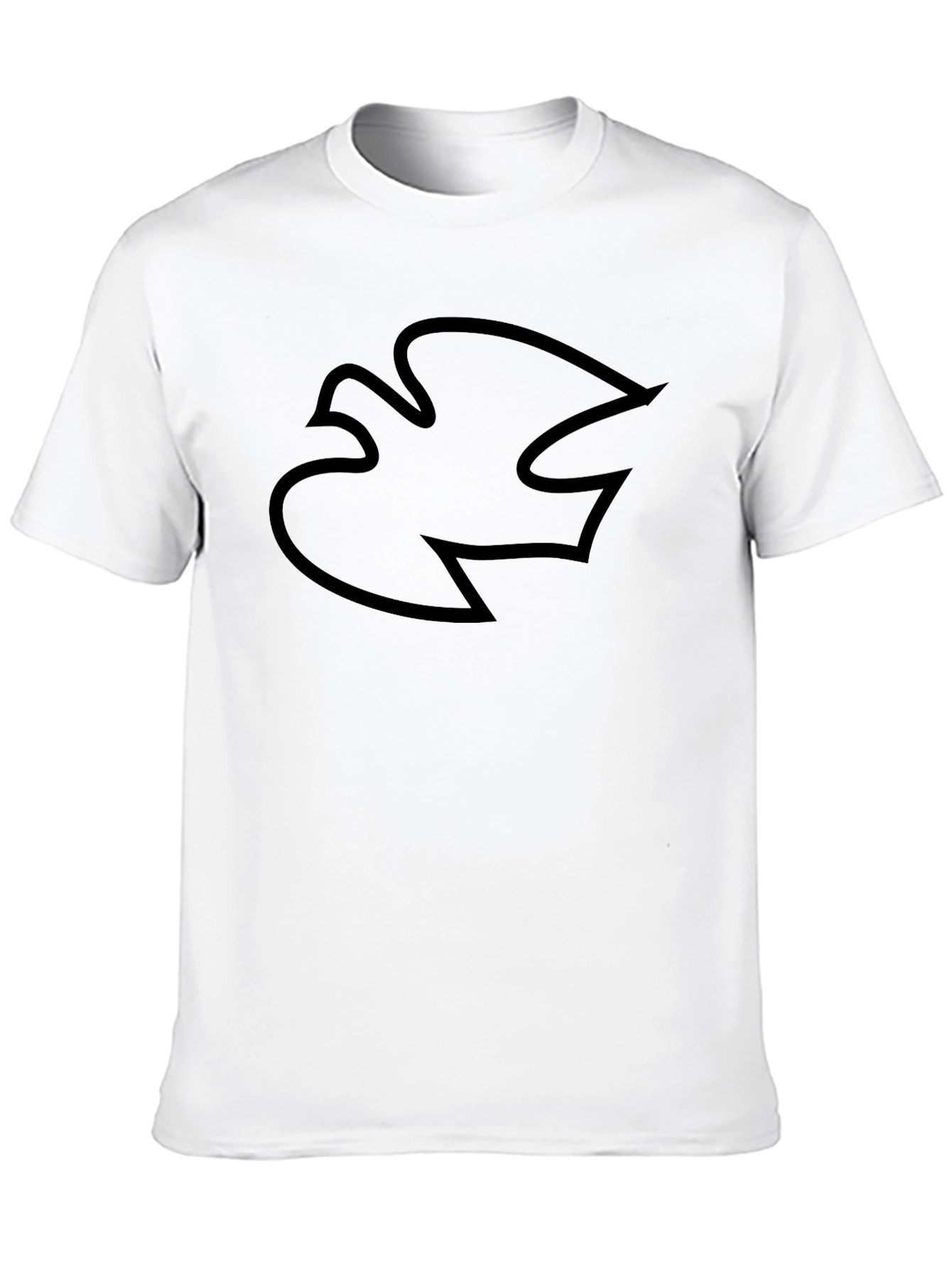 Stylish Black Dove Graphic T-Shirt