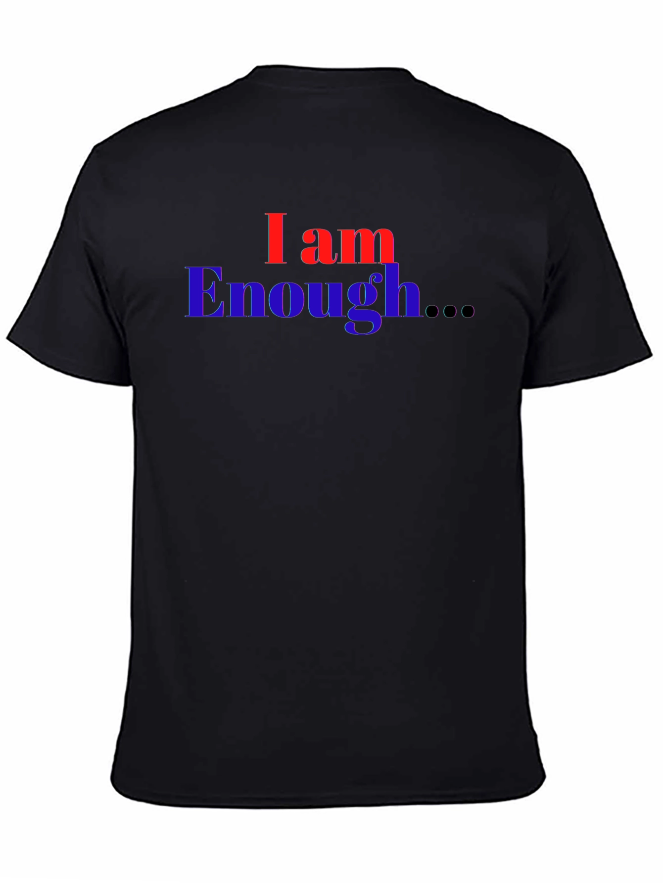 I Am Enough T-Shirt - Black Graphic Print
