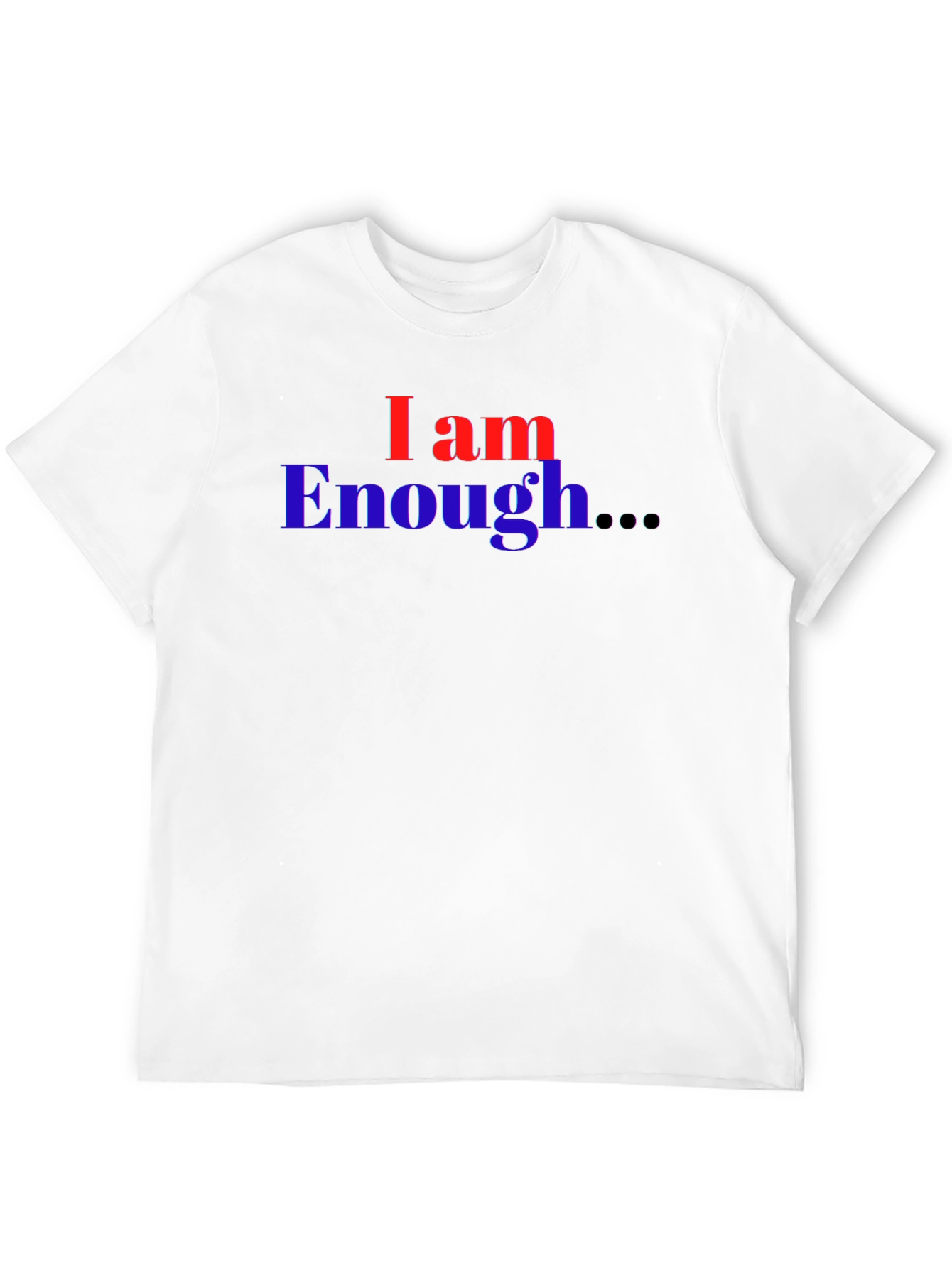 I Am Enough T-Shirt - Black Graphic Print