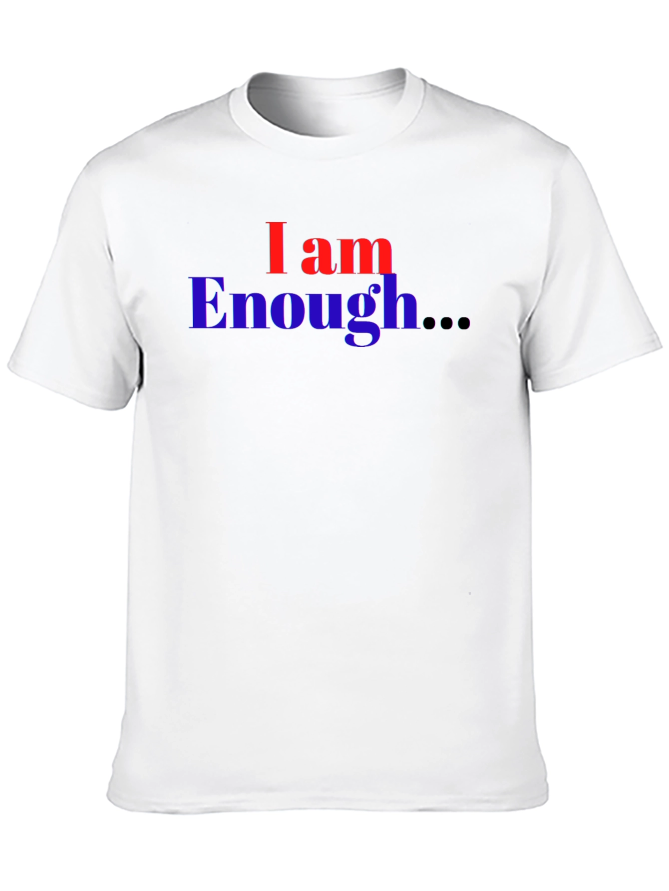I Am Enough T-Shirt - Black Graphic Print