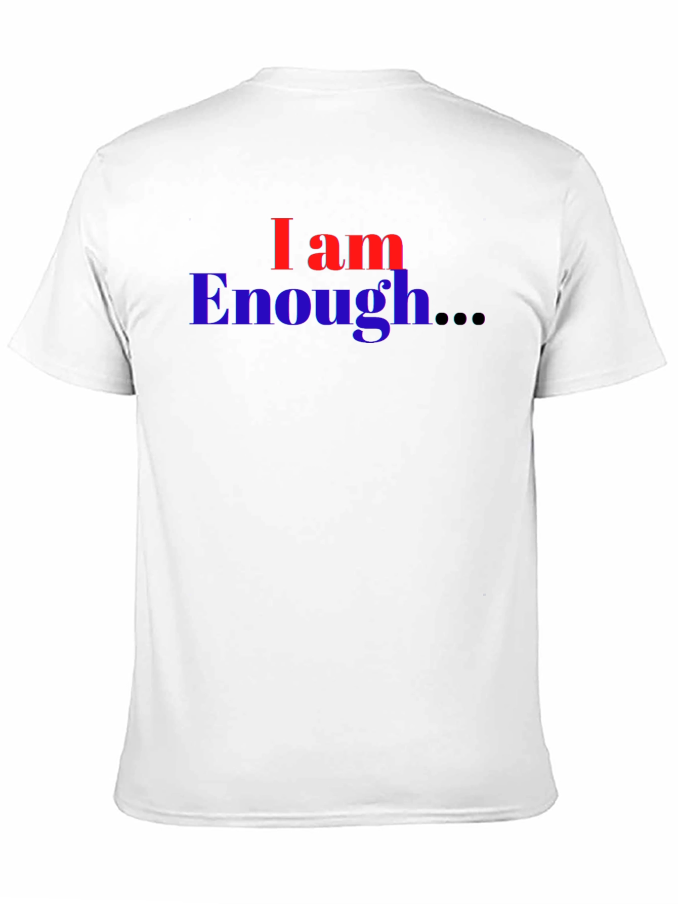 I Am Enough T-Shirt - Black Graphic Print