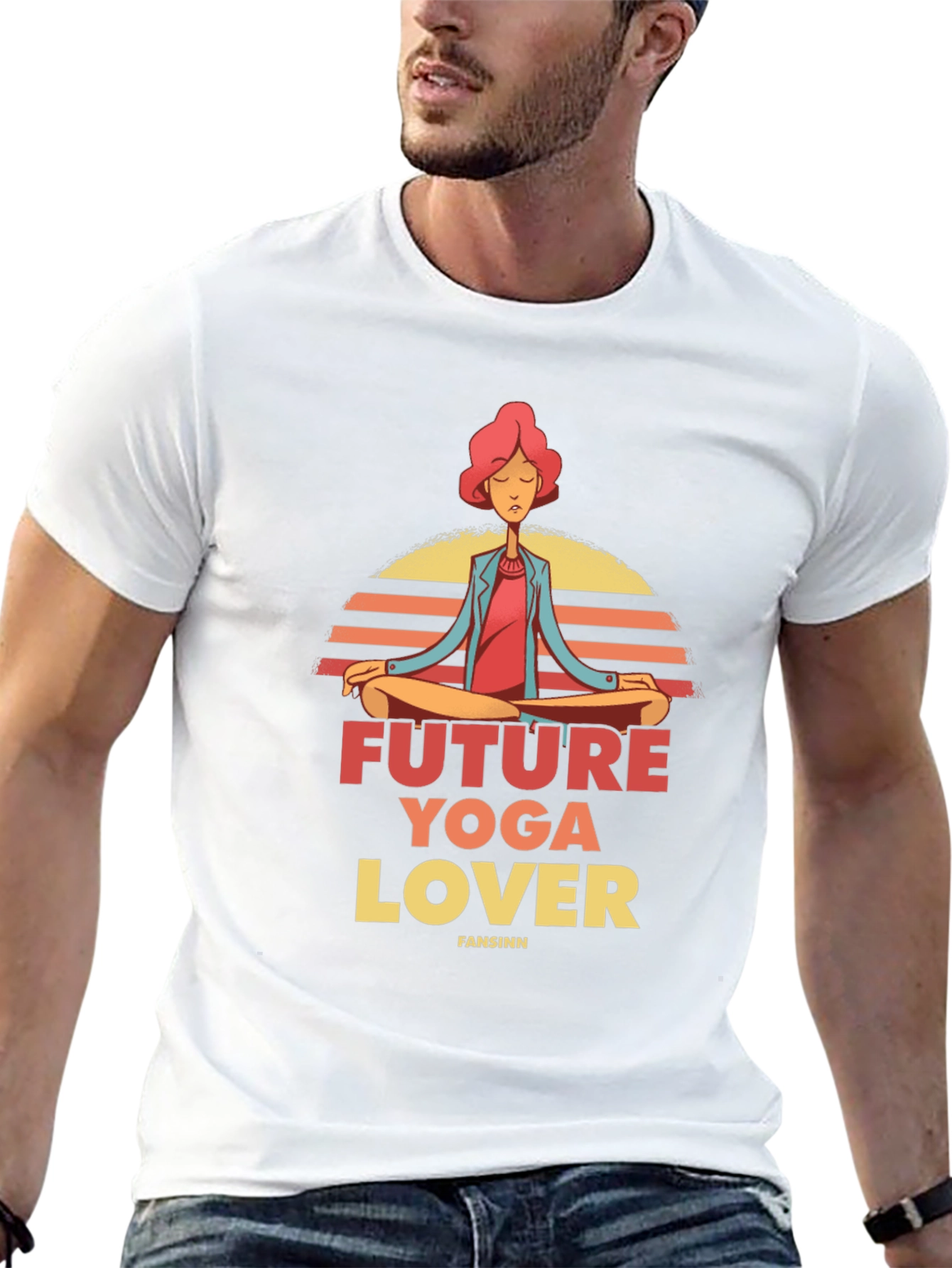 Future Yoga Lover Graphic Tee - Black