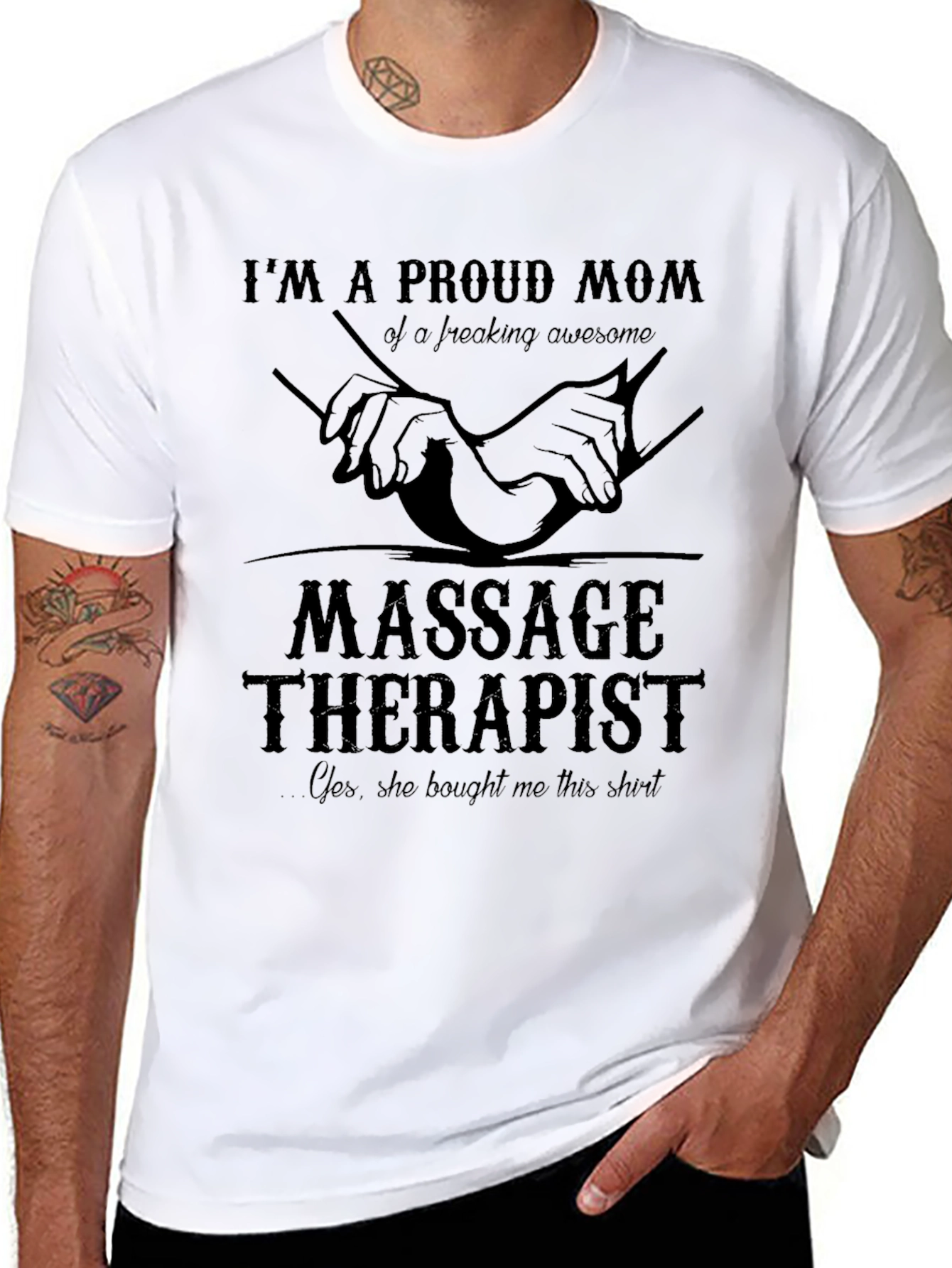 Proud Mom of a Massage Therapist T-Shirt