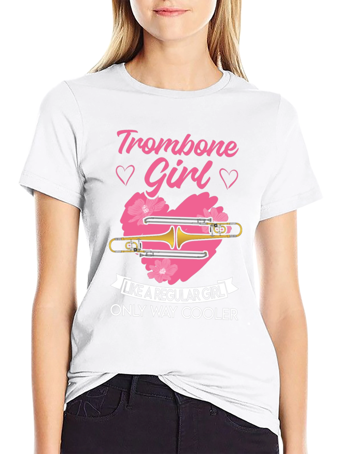 Trombone Girl T-Shirt - Only Way Cooler