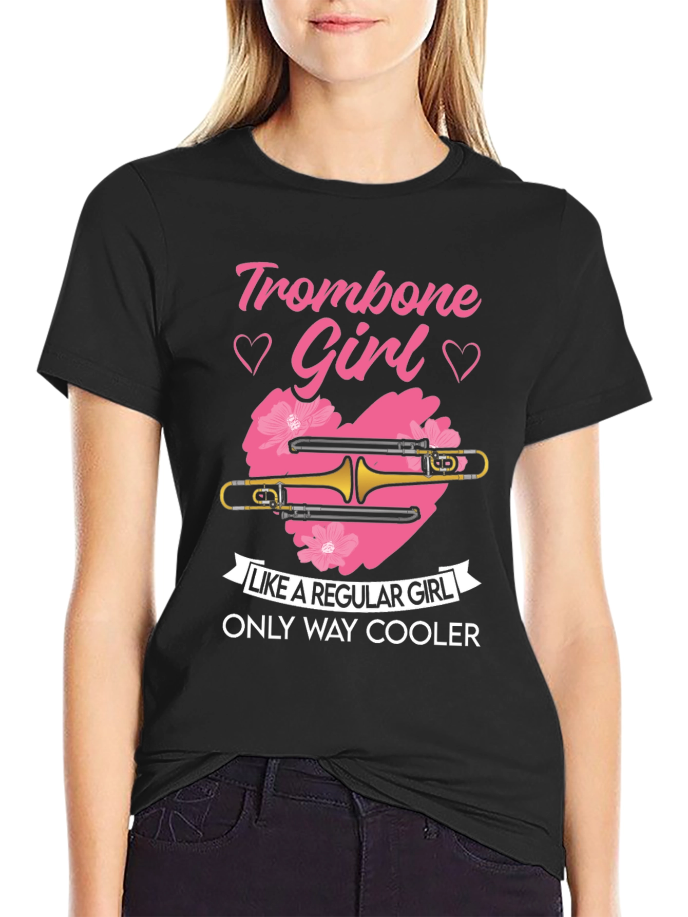 Trombone Girl T-Shirt - Only Way Cooler