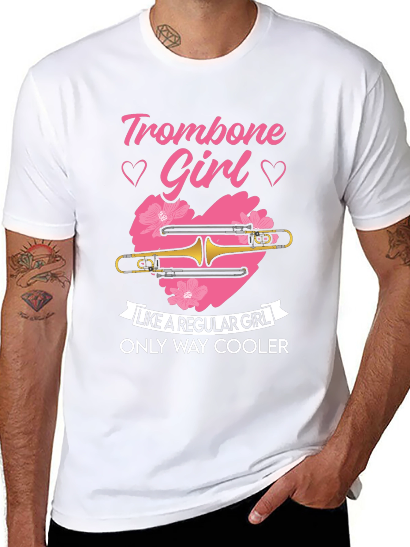 Trombone Girl T-Shirt - Only Way Cooler