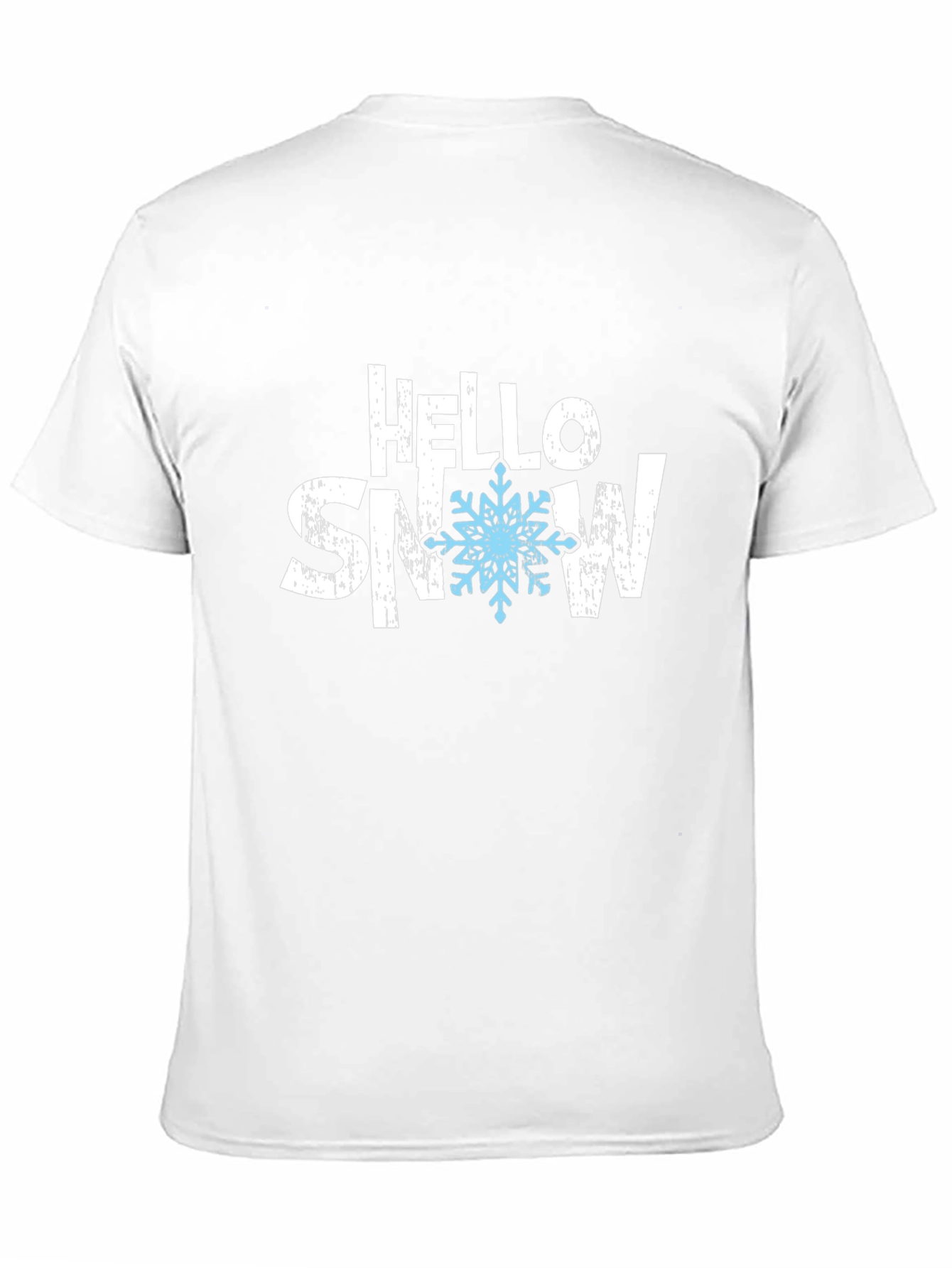 Hello Snow Black Graphic Tee