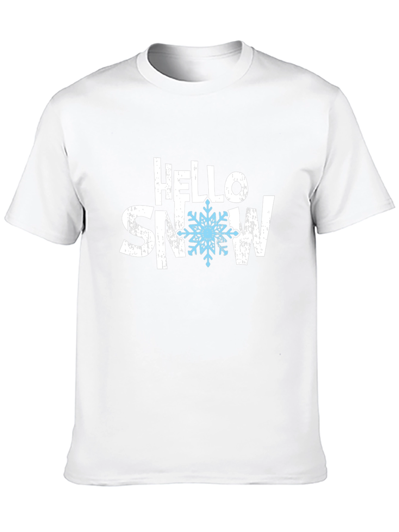 Hello Snow Black Graphic Tee