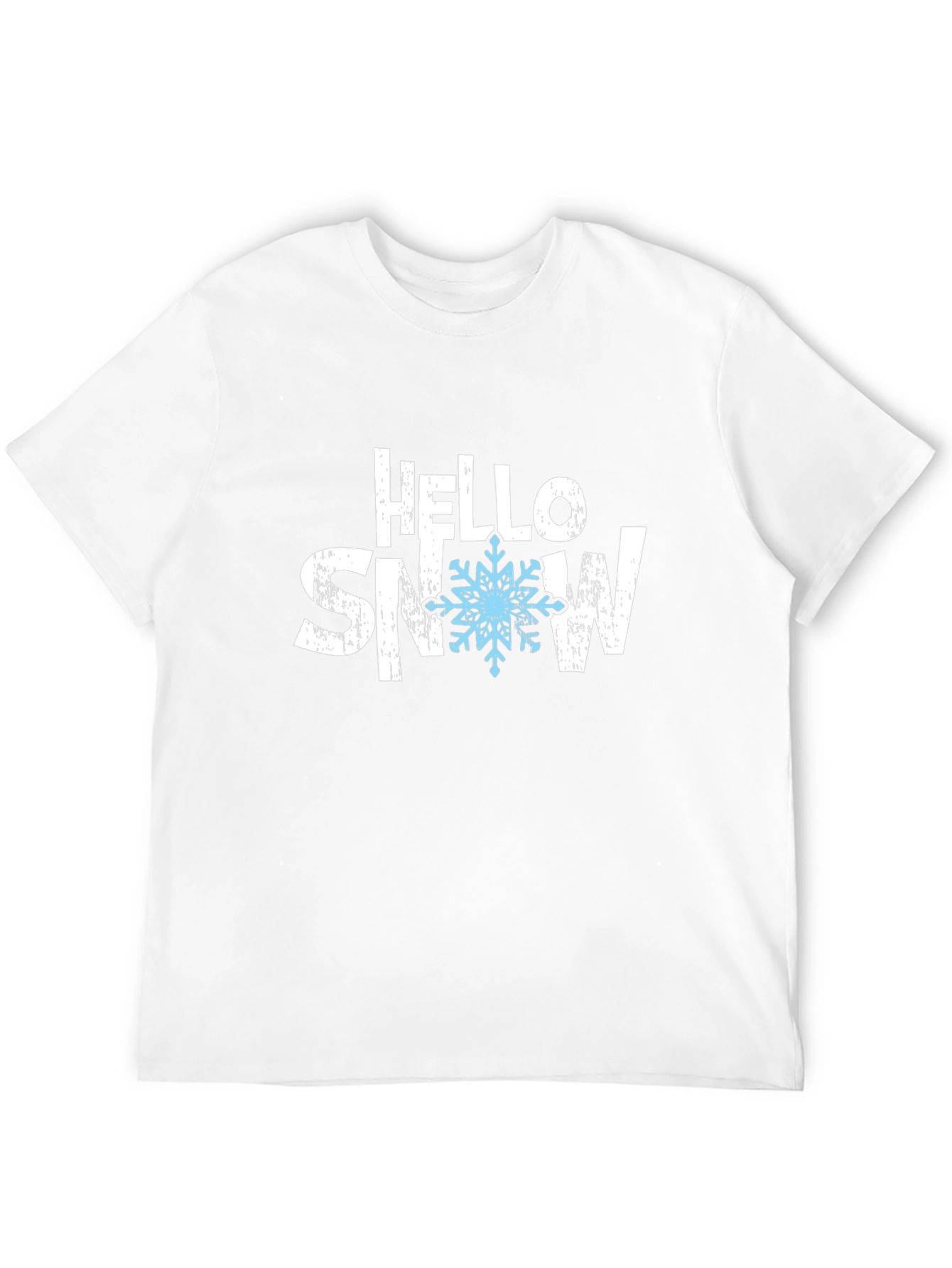 Hello Snow Black Graphic Tee