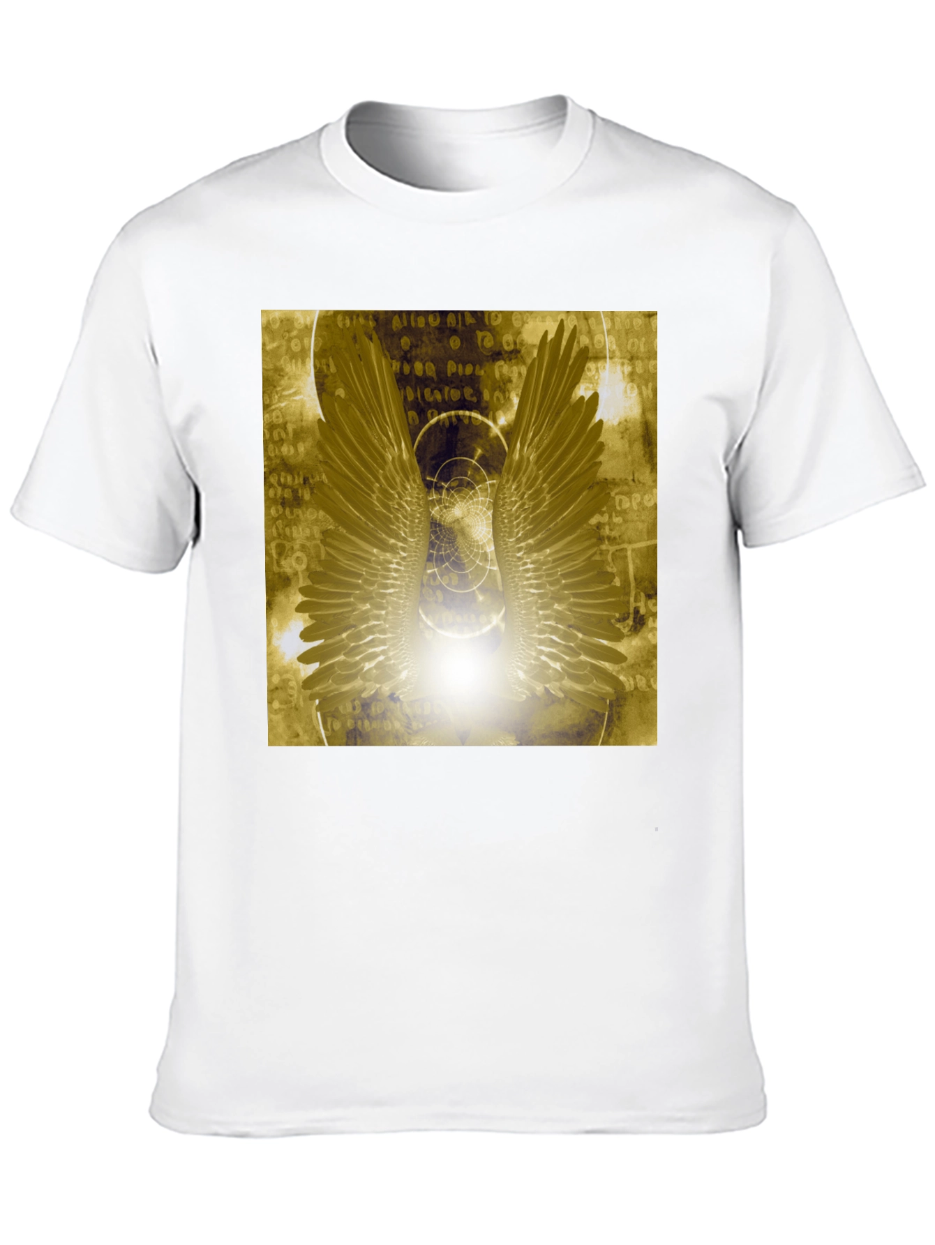 Wings Graphic Tee - Black Cotton Blend
