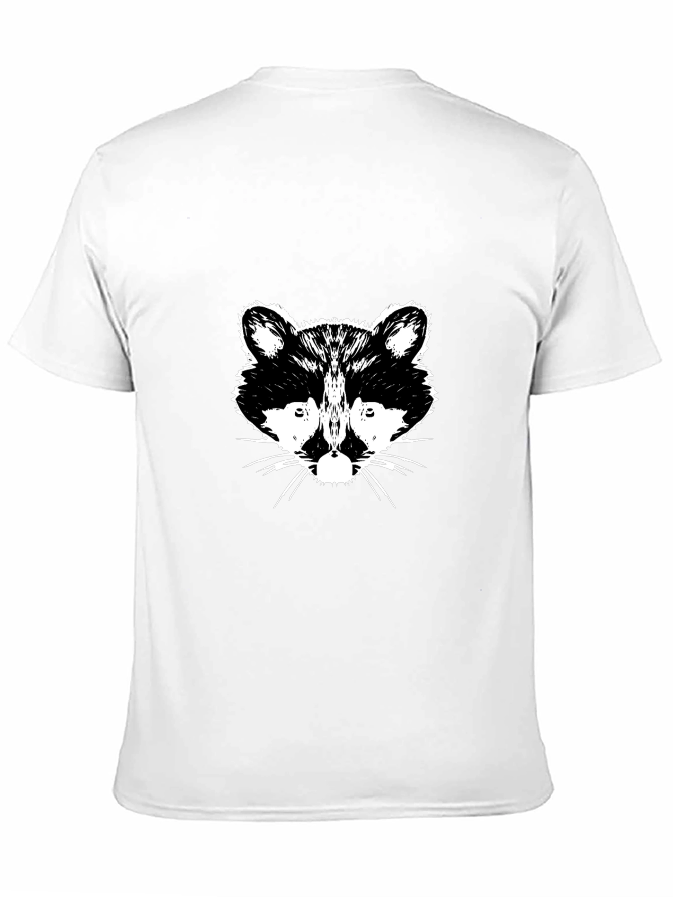 Raccoon Graphic Print Black T-Shirt