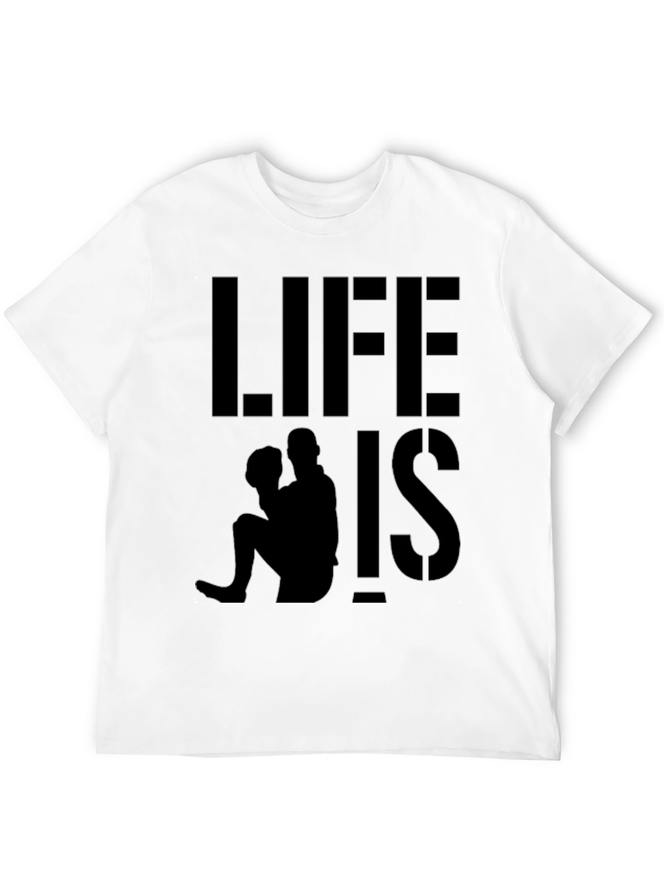 Life is Pitch Baseball Graphic Tee - Black