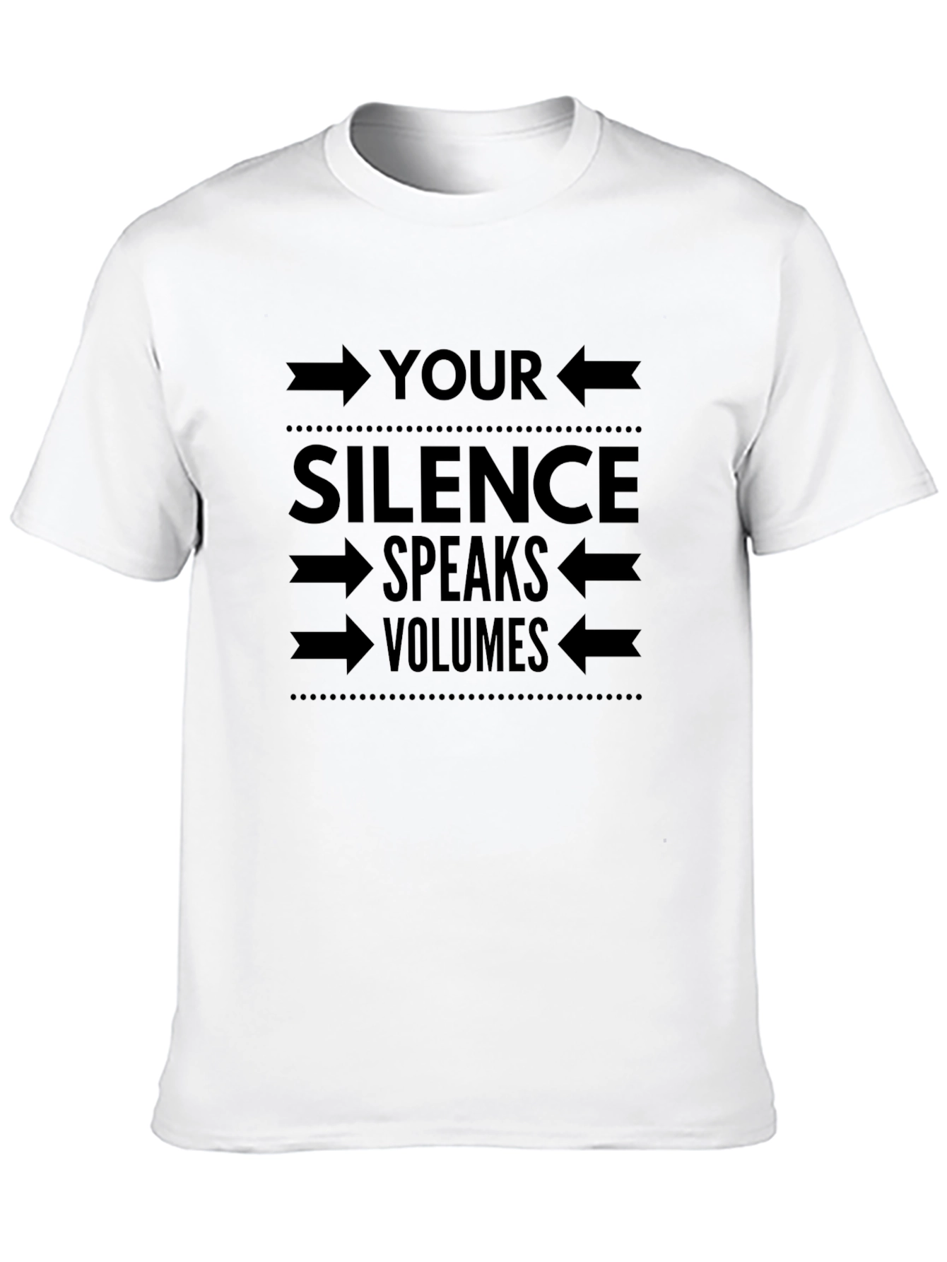 Silence Speaks Volumes Graphic Tee - Mens