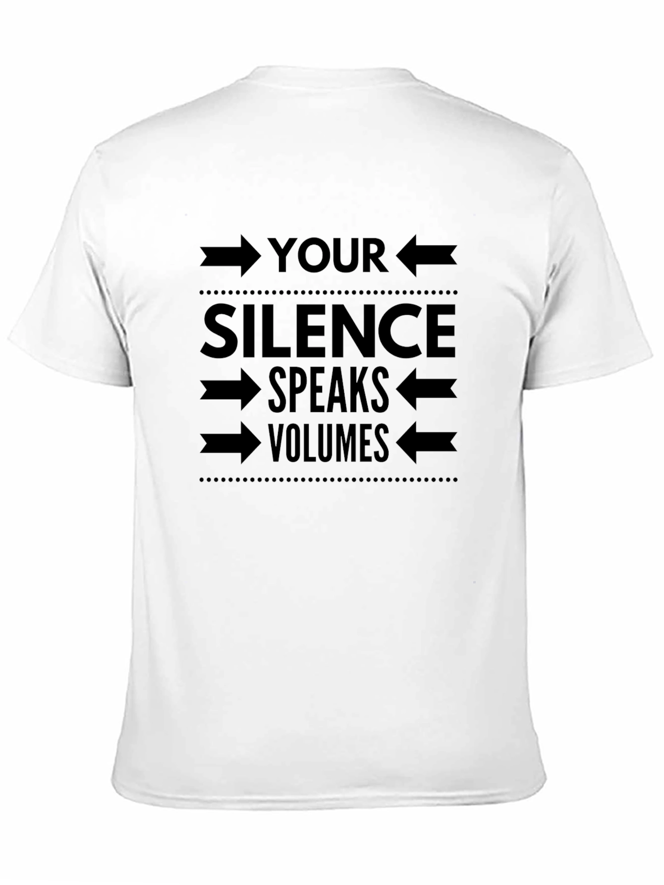 Silence Speaks Volumes Graphic Tee - Mens