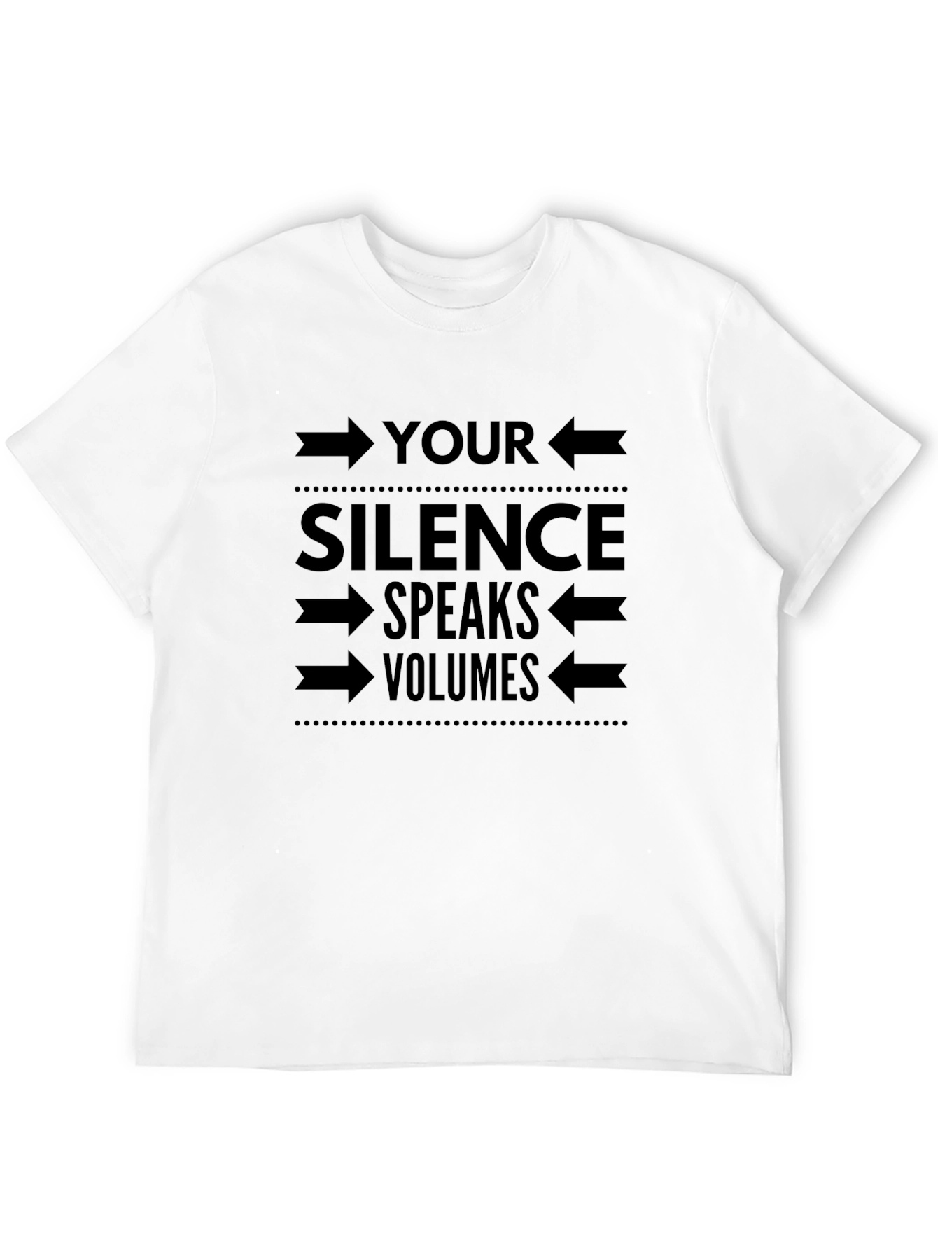 Silence Speaks Volumes Graphic Tee - Mens