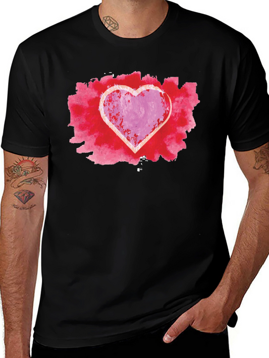 Heart Graphic Black Tee