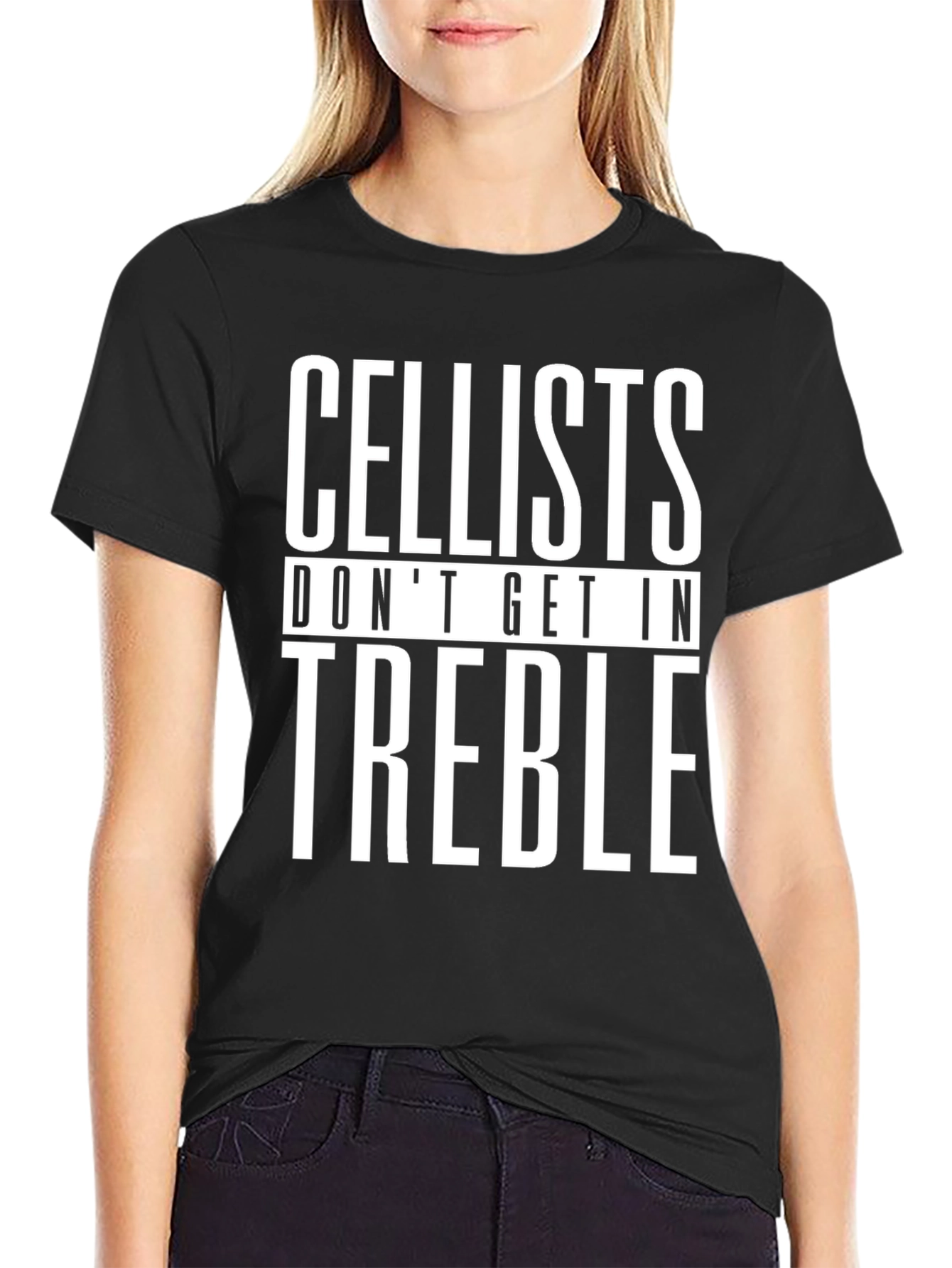 Cellists Dont Get In Treble Graphic Tee