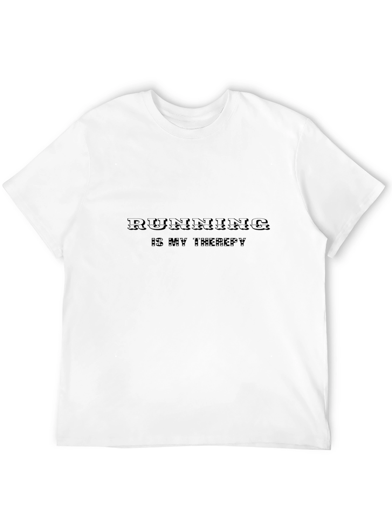 Running is My Therapy T-Shirt - Black