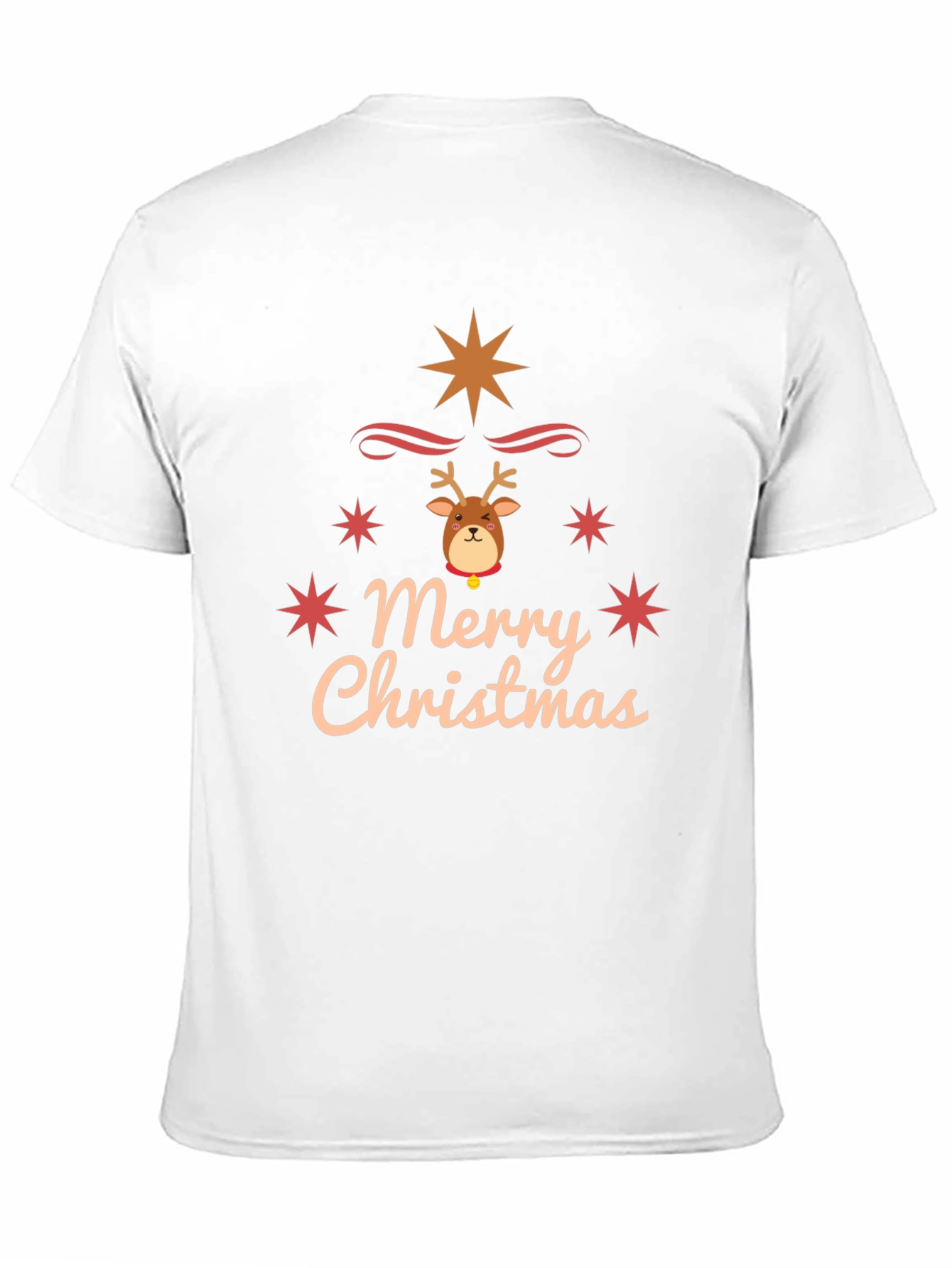 Festive Merry Christmas Reindeer T-Shirt