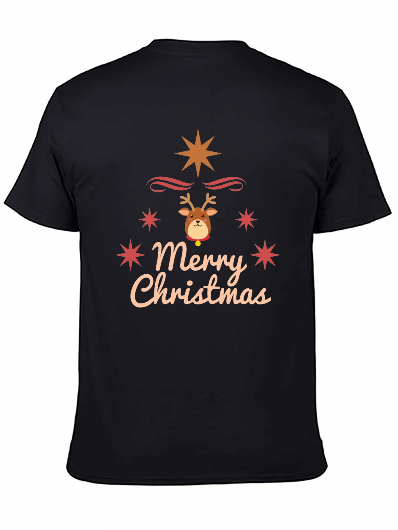 Festive Merry Christmas Reindeer T-Shirt