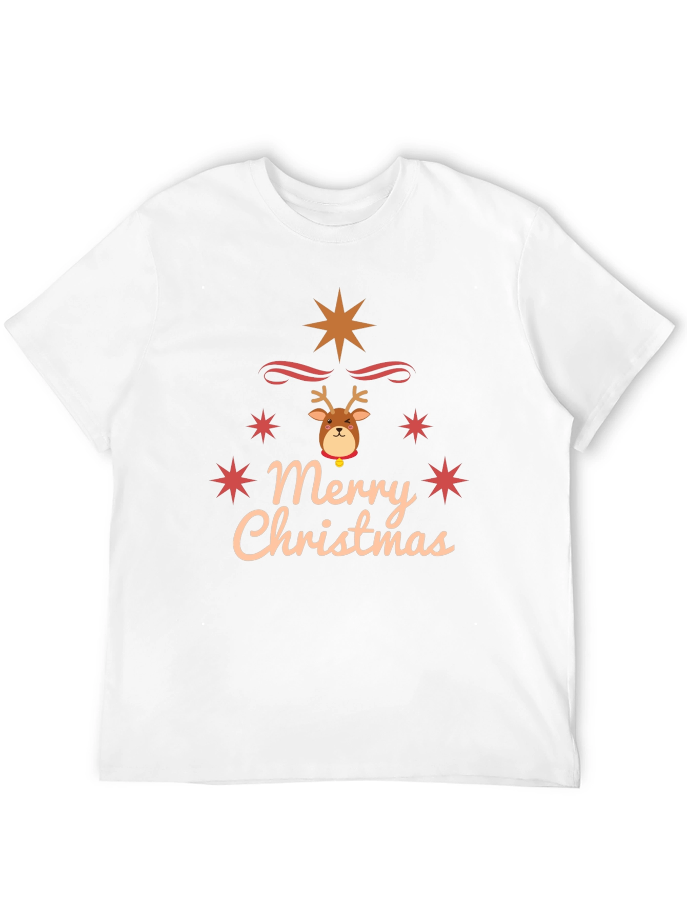 Festive Merry Christmas Reindeer T-Shirt