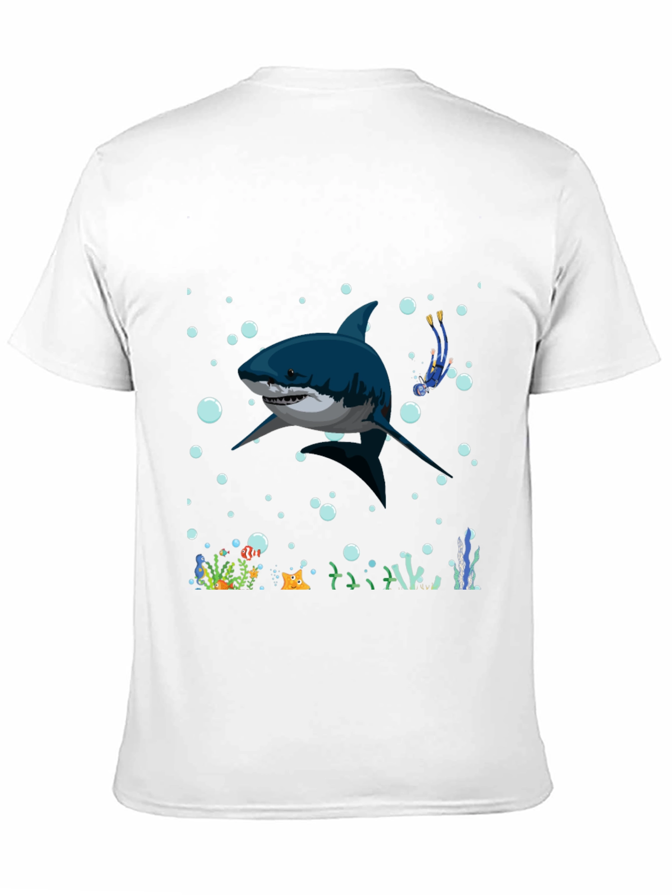 Shark Diver Graphic T-Shirt - Underwater Adventure